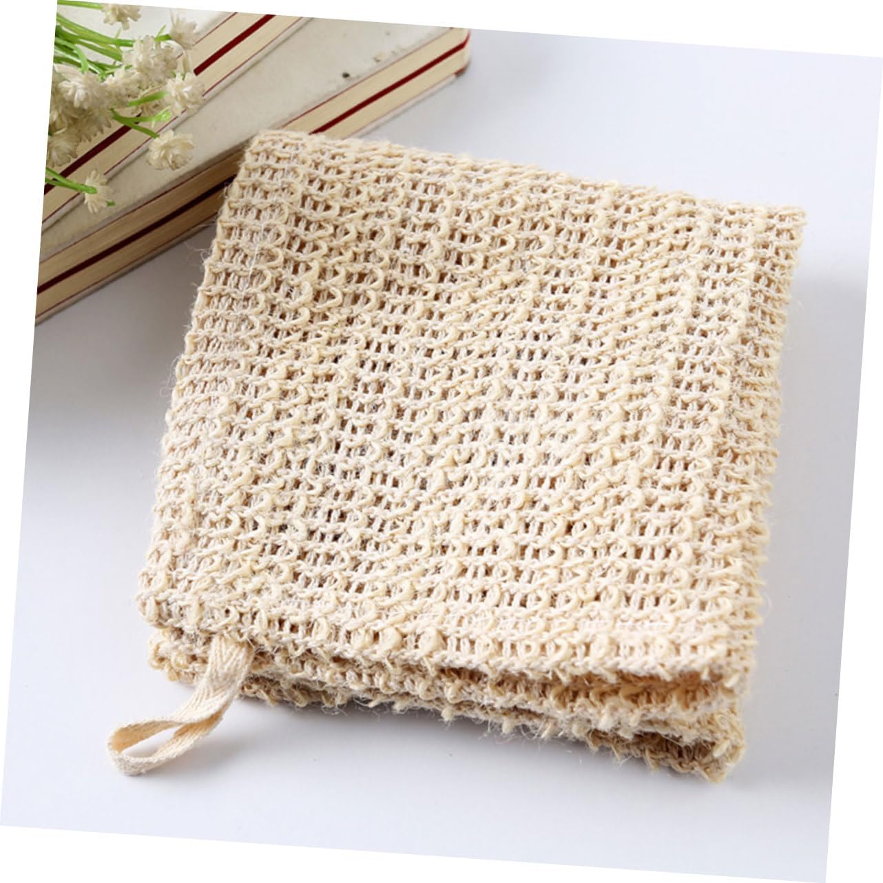 Csieeo 5pc Cotton Linen Bath Towels Set