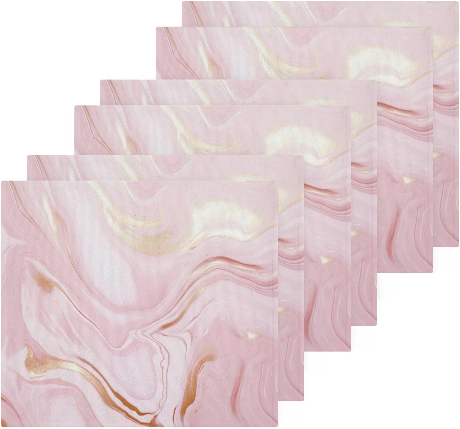 Rose Gold Marble Washcloth for Babies