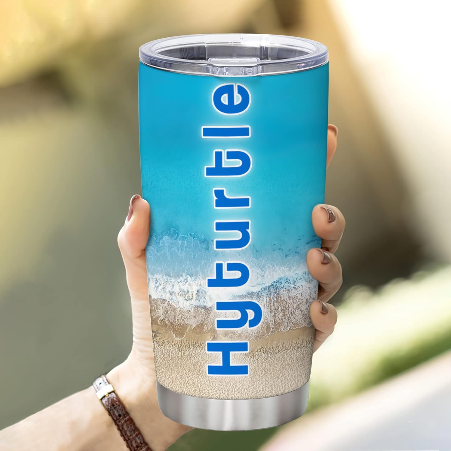 Personalized Sunflower Stainless Steel Tumbler