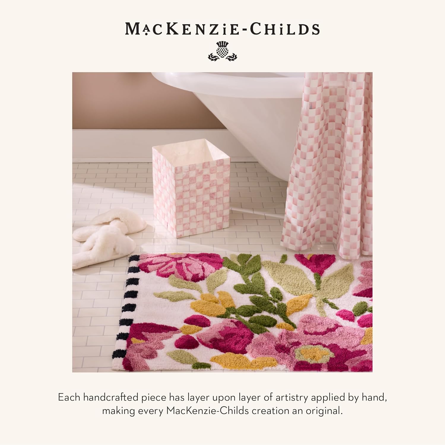 Cutie Rainbow Micro Check Hand Towel