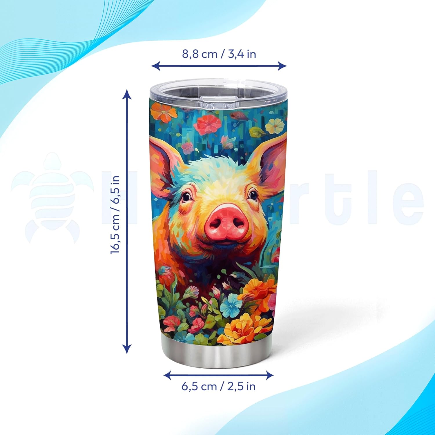Personalized Stainless Steel Tumbler with Lid 20oz