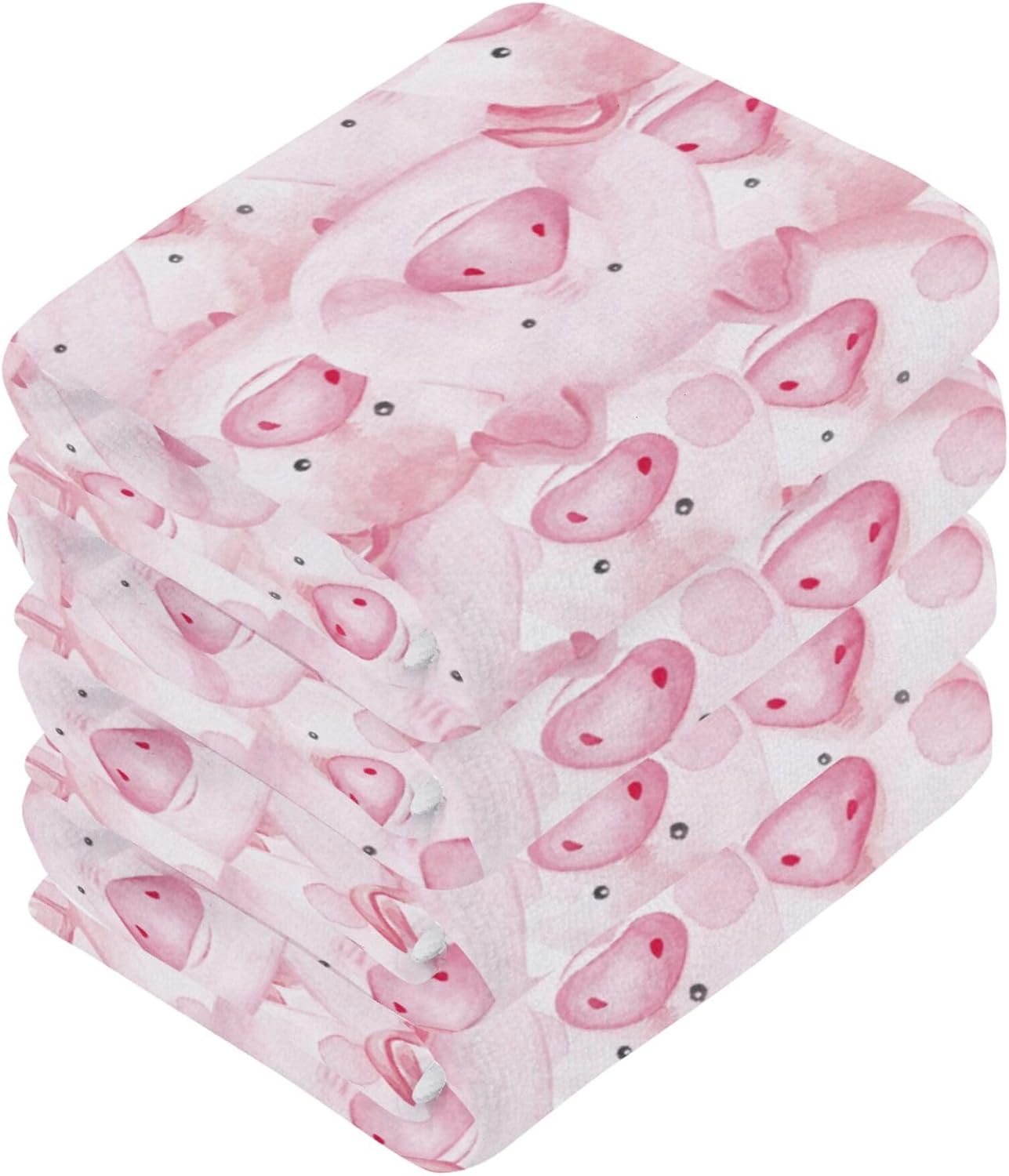 Fast Drying Pigs Washcloth Set