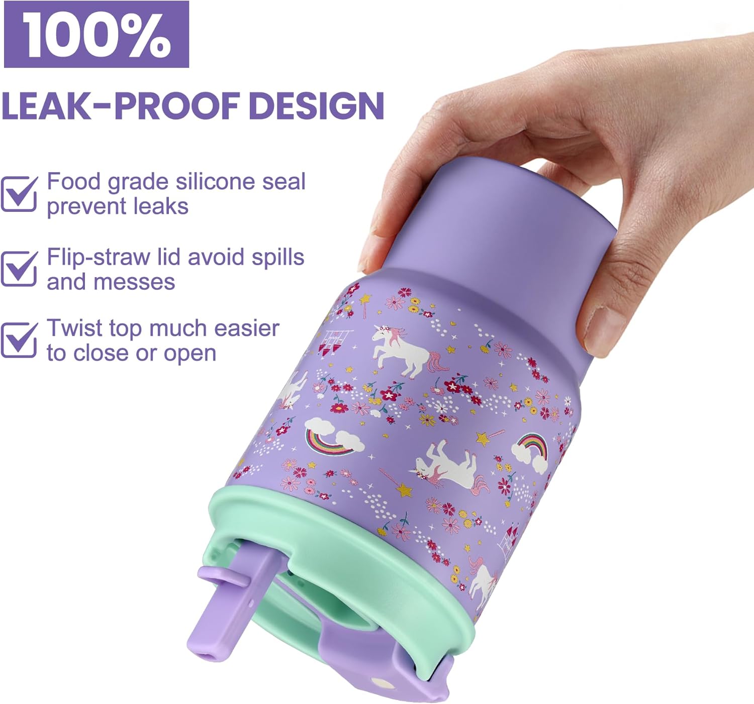 135oz Kids Insulated Tumbler with Straw 2 Pack