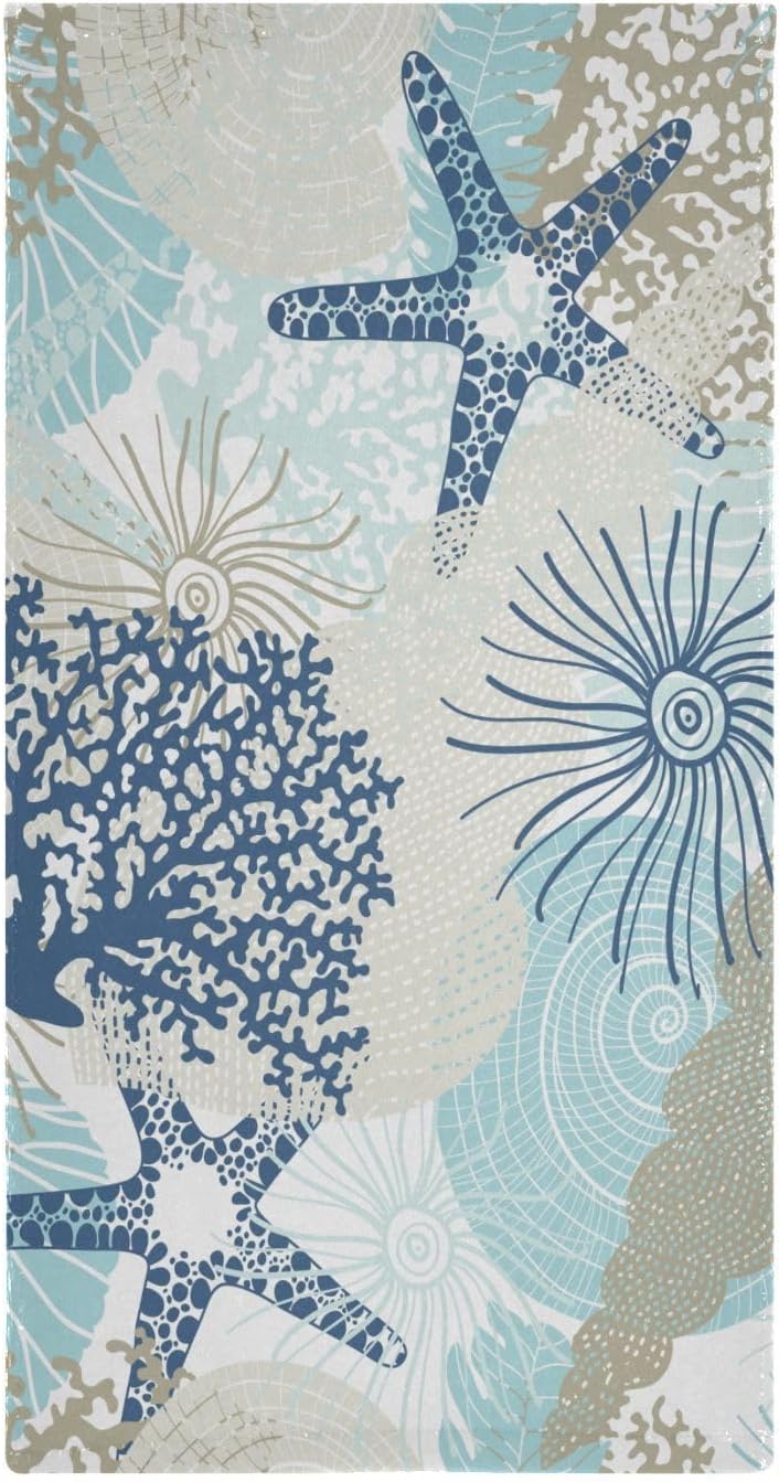 Kenadvi Nautical Hand Towels Set - 2 x 14 x 28