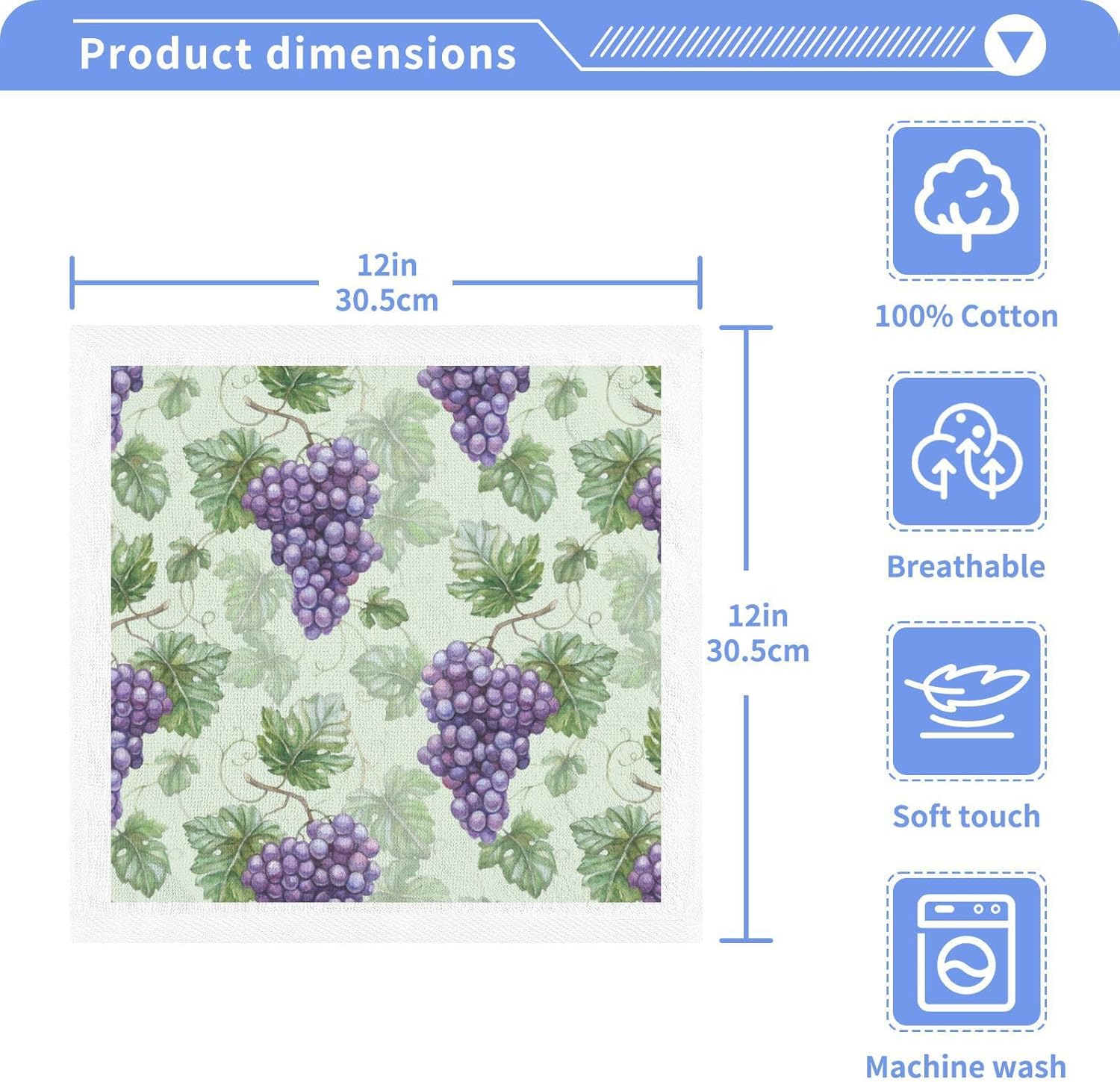 Highly Absorbent Cotton Washcloth Set