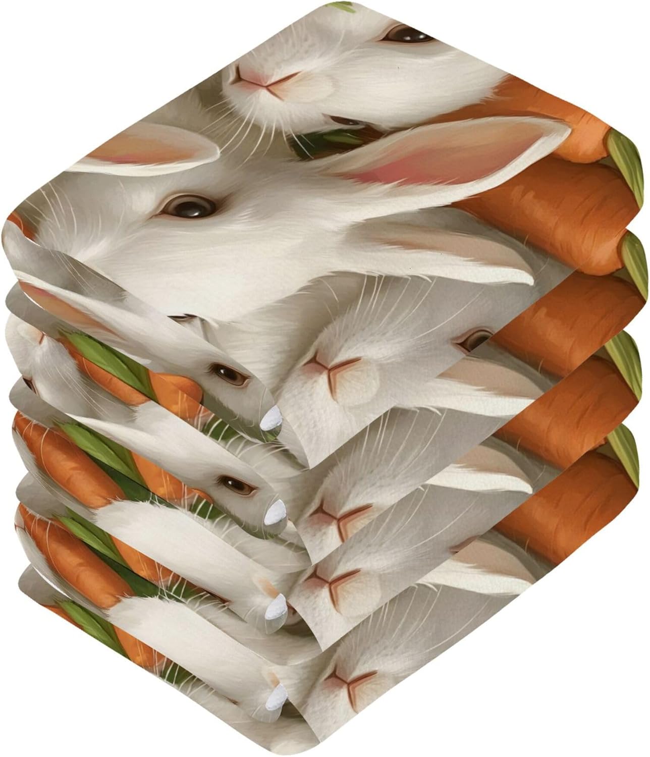Luxurious Rabbit Washcloth Set for Babies and Kids