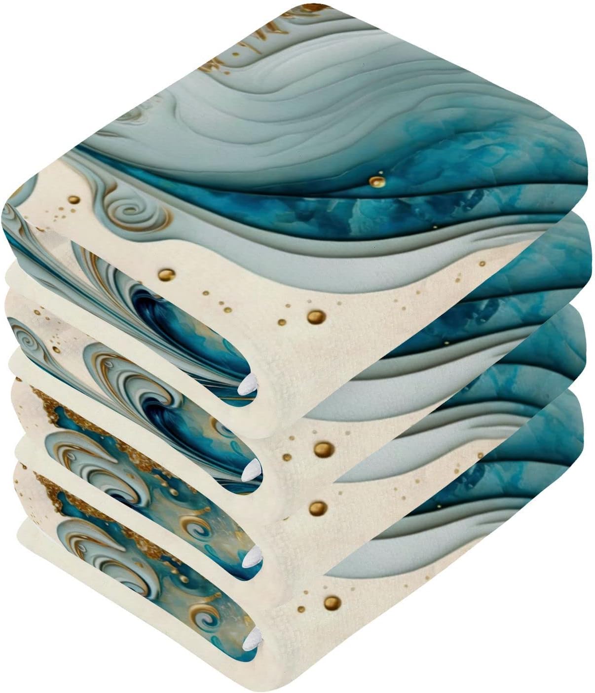 Premium 12-inch Cotton Washcloths - Soft Quick-Dry for Travel