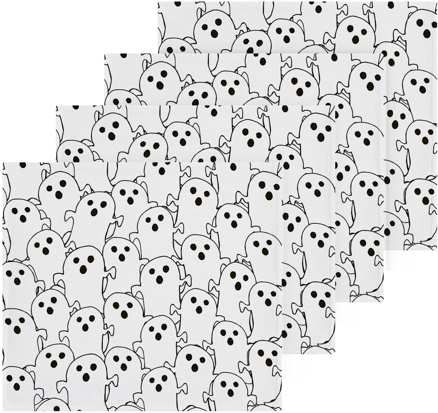 Halloween Ghost Washcloths 2 Pack