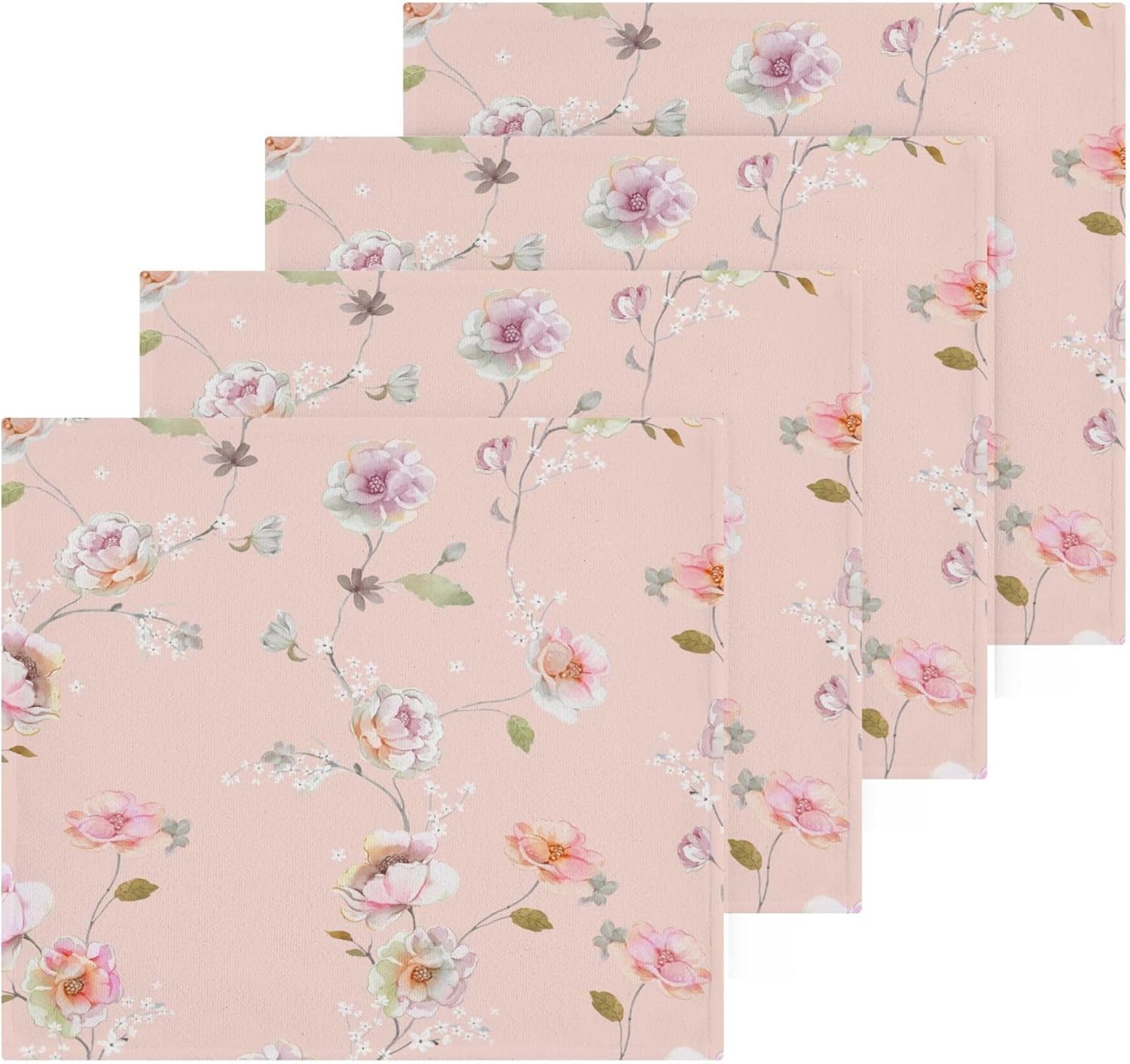 Xigua Beautiful Floral Washcloth Set