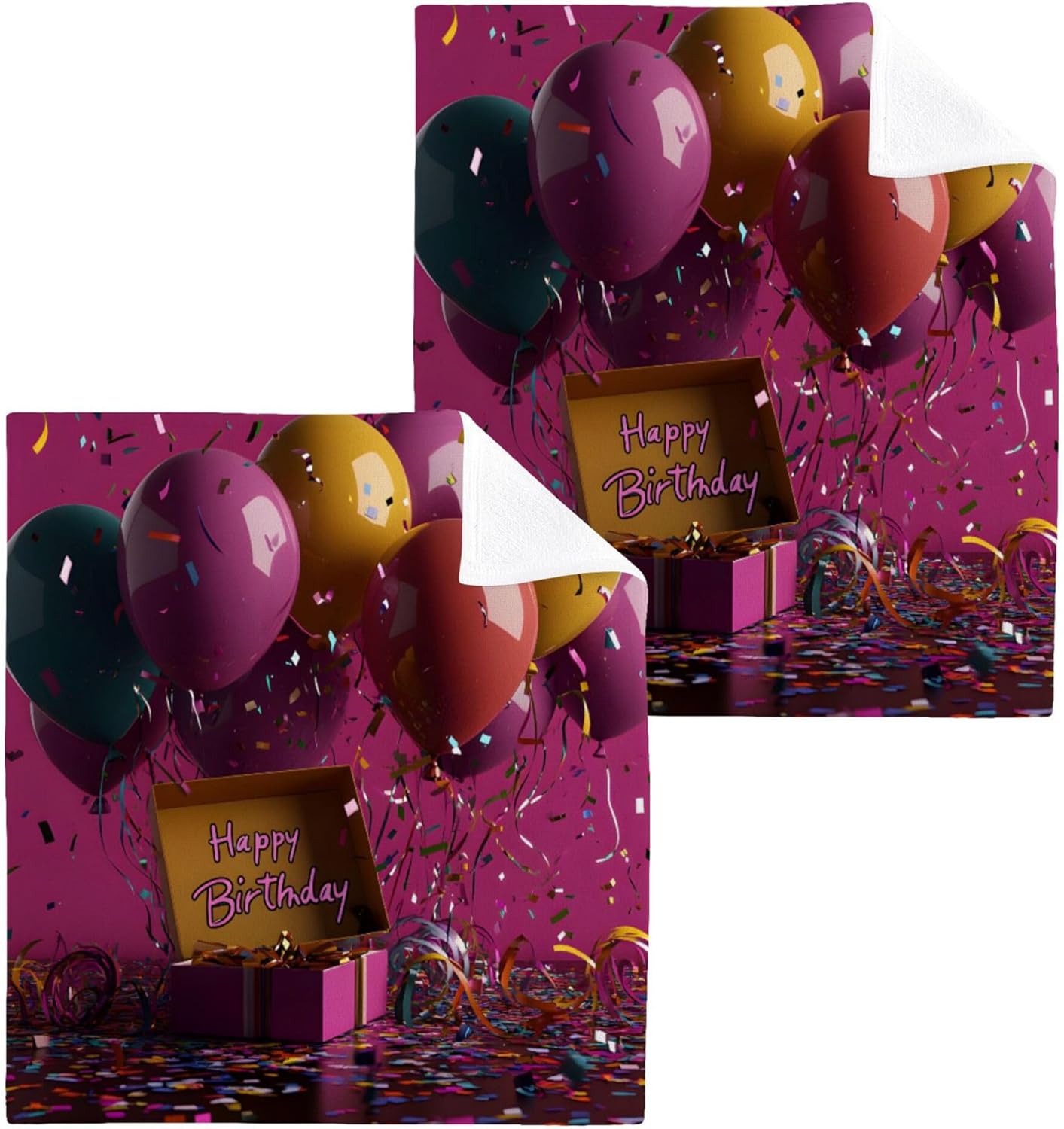 Colorful Balloon Washcloths