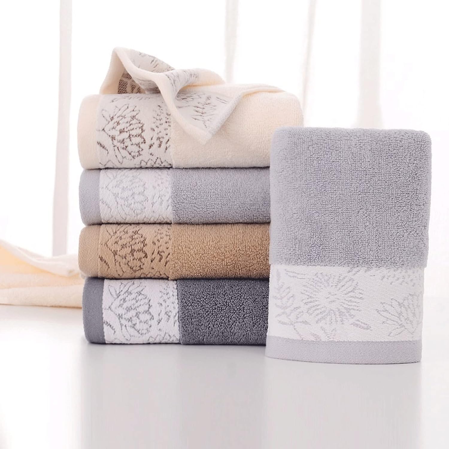 LLYLIKE Bath Washcloths Strong Water Absorbing Durable Reusable Travel Towels