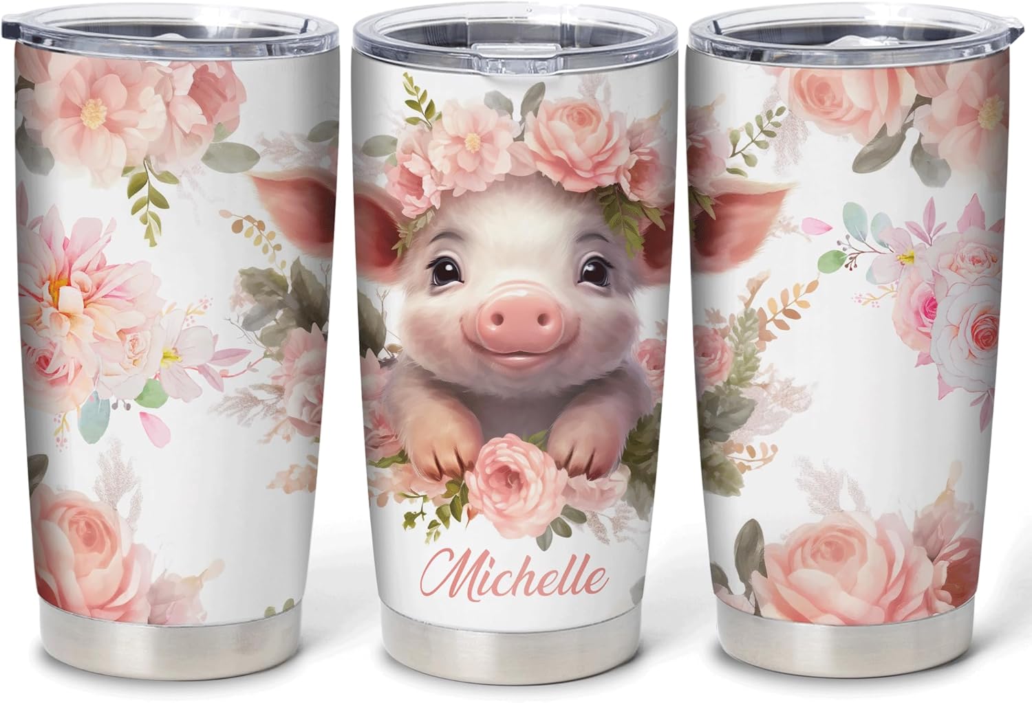 Hyturtle Personalized Stainless Steel Tumbler with 20oz Capacity