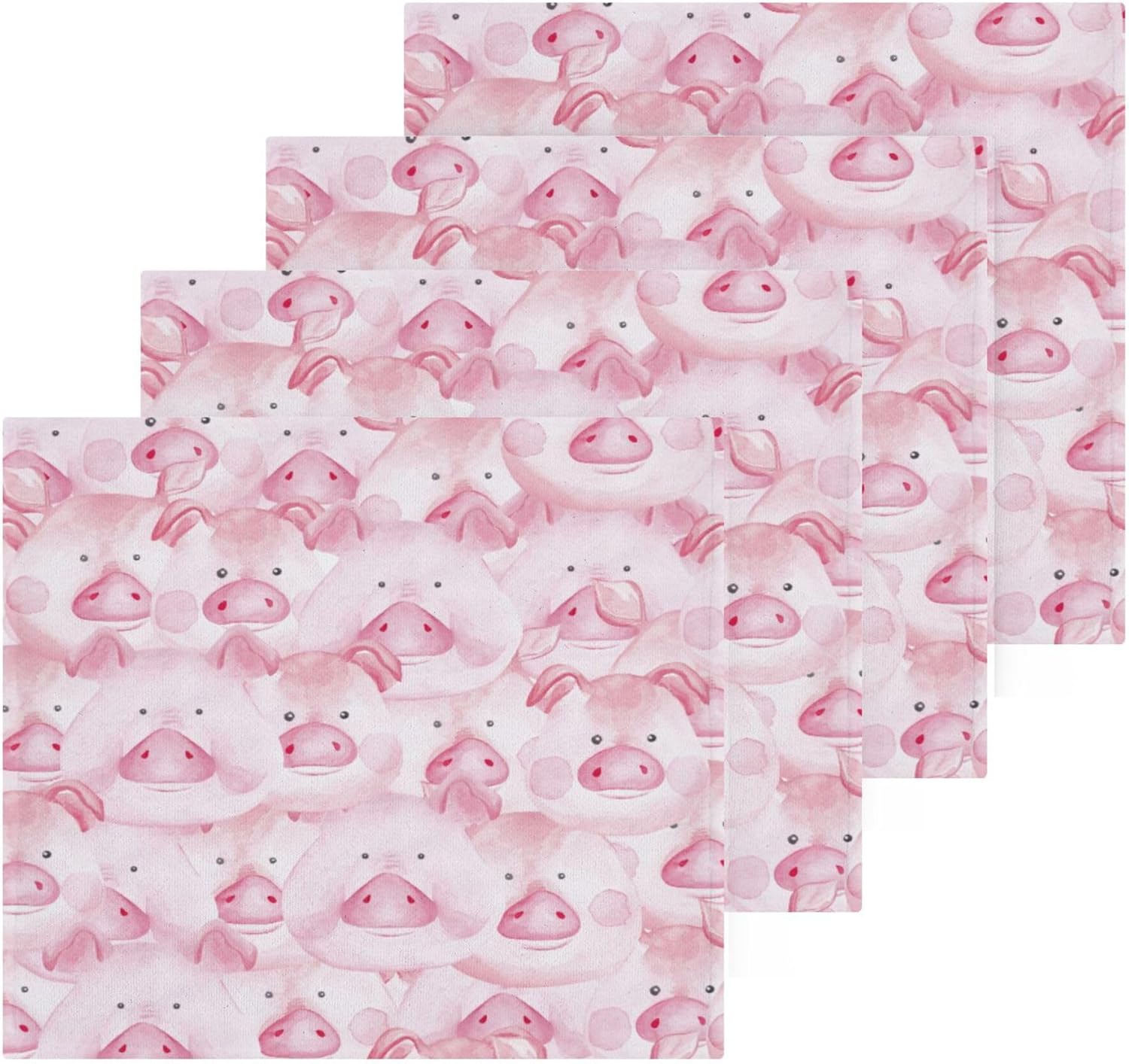 Fast Drying Pigs Washcloth Set