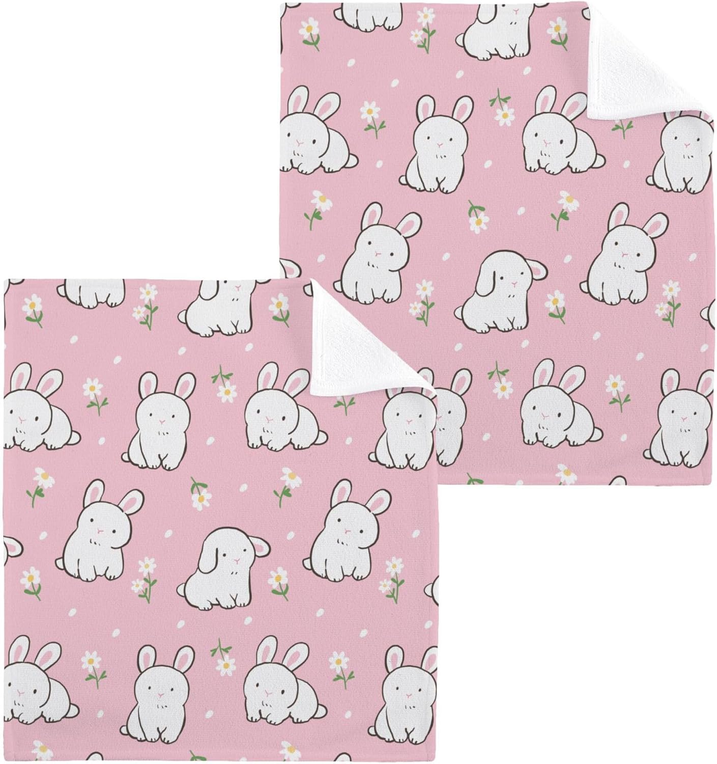 Xigua Cute Rabbit Washcloth Set