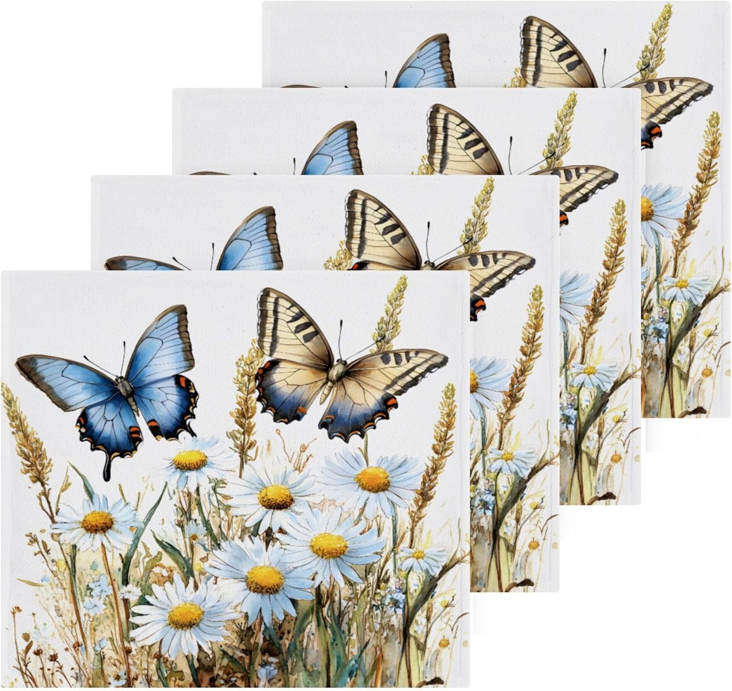 Xigua Wildflowers Fast Drying Washcloth Set