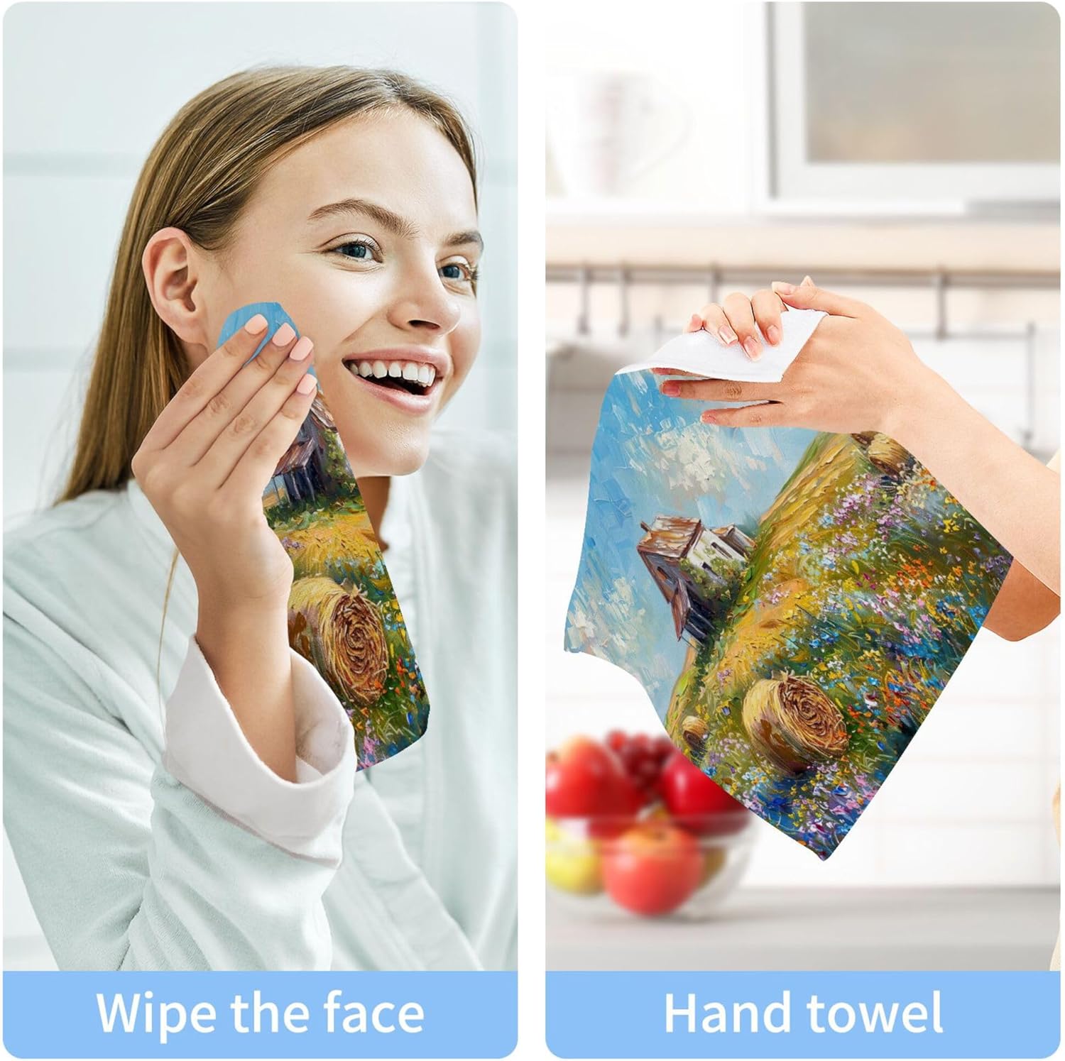 Xigua Blooming Wildflowers Washcloth Set