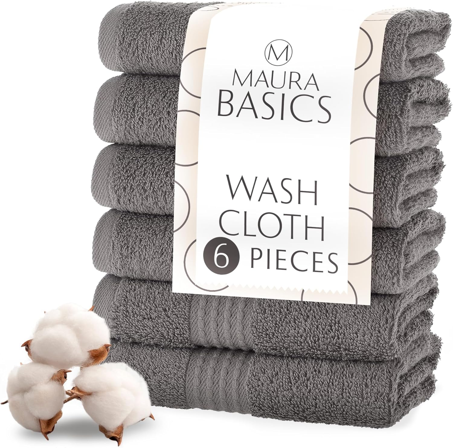 MAURA Washcloth Set Luxury 10x10
