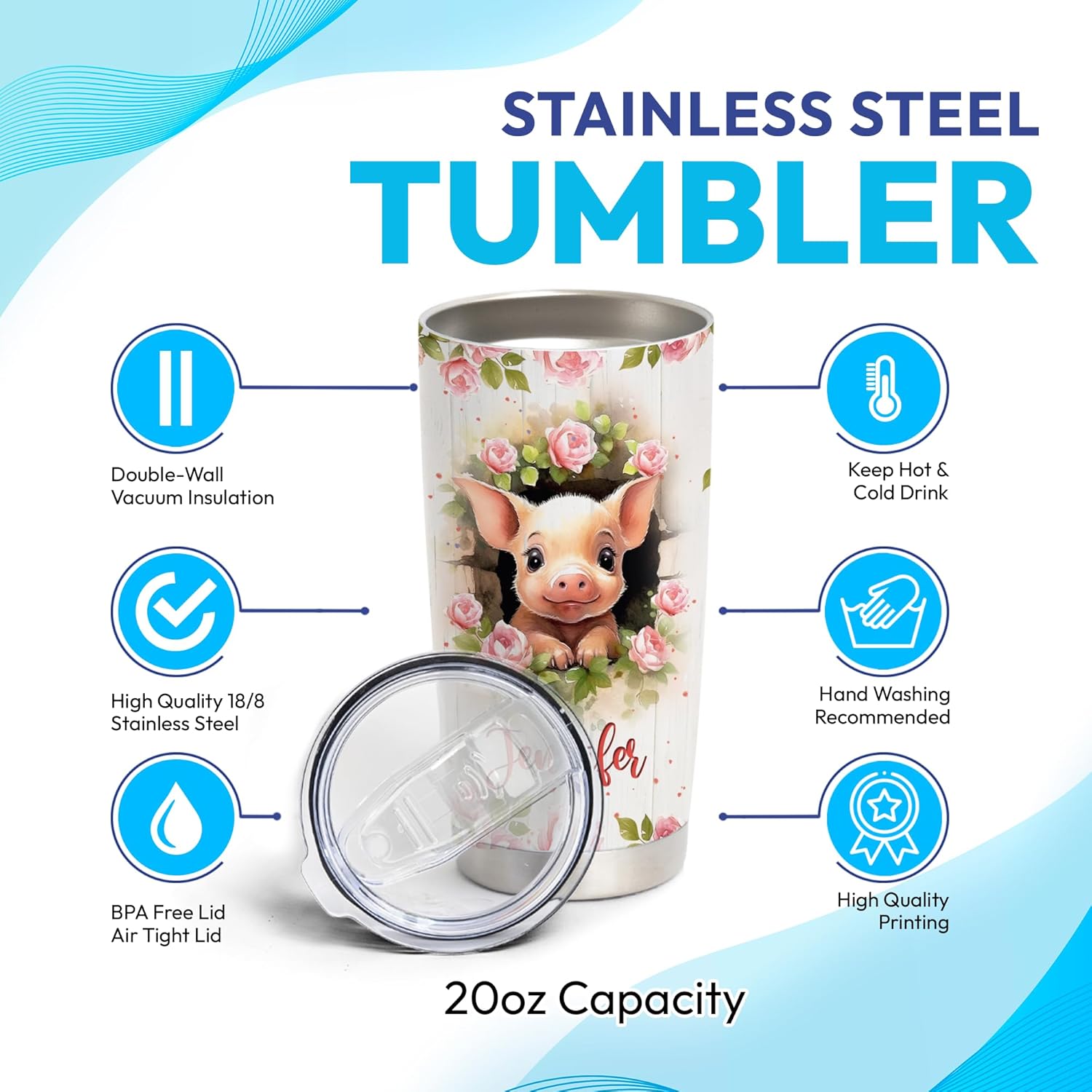 Hyturtle Personalized Stainless Steel Tumbler