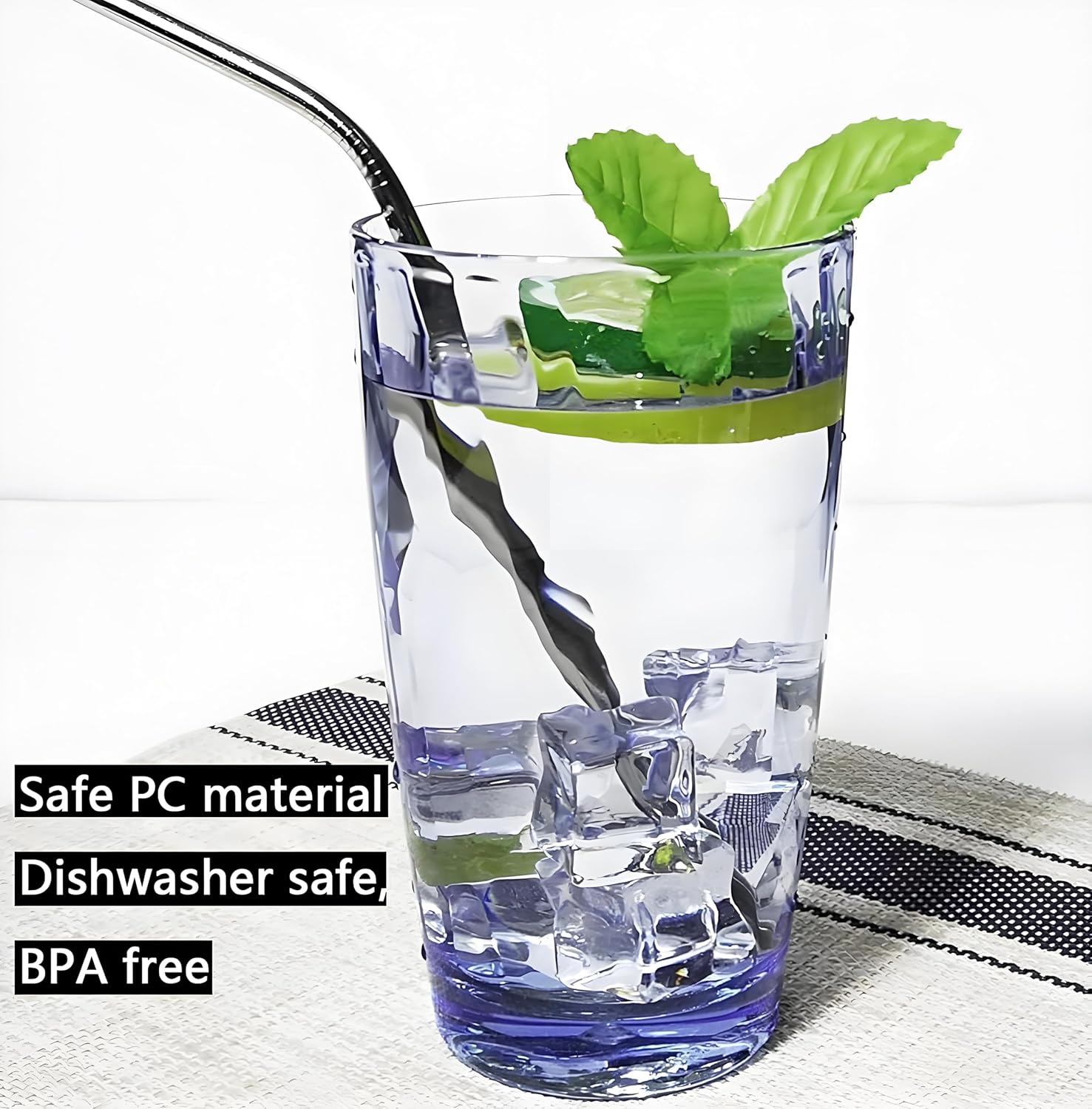 BPA-Free Shatterproof 15Oz Plastic Drinking Glasses