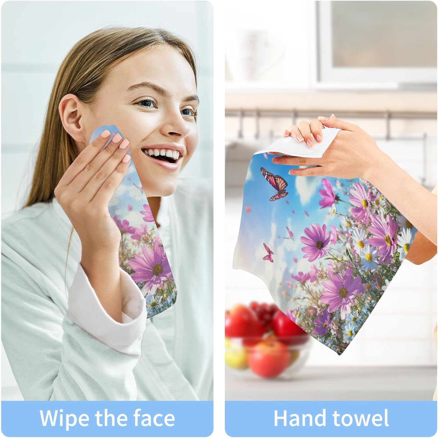Luxurious Beautiful Handmade Washcloths Set