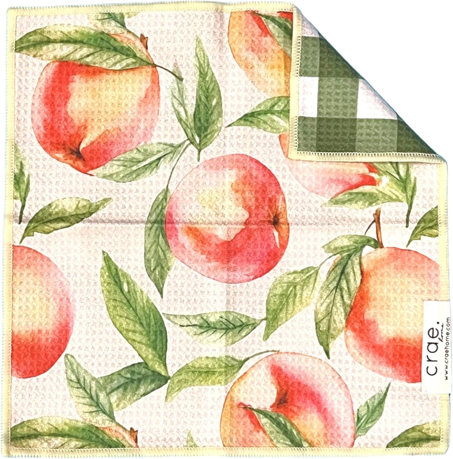 Microfiber Reversible Washcloths for Kitchen Peaches Cream