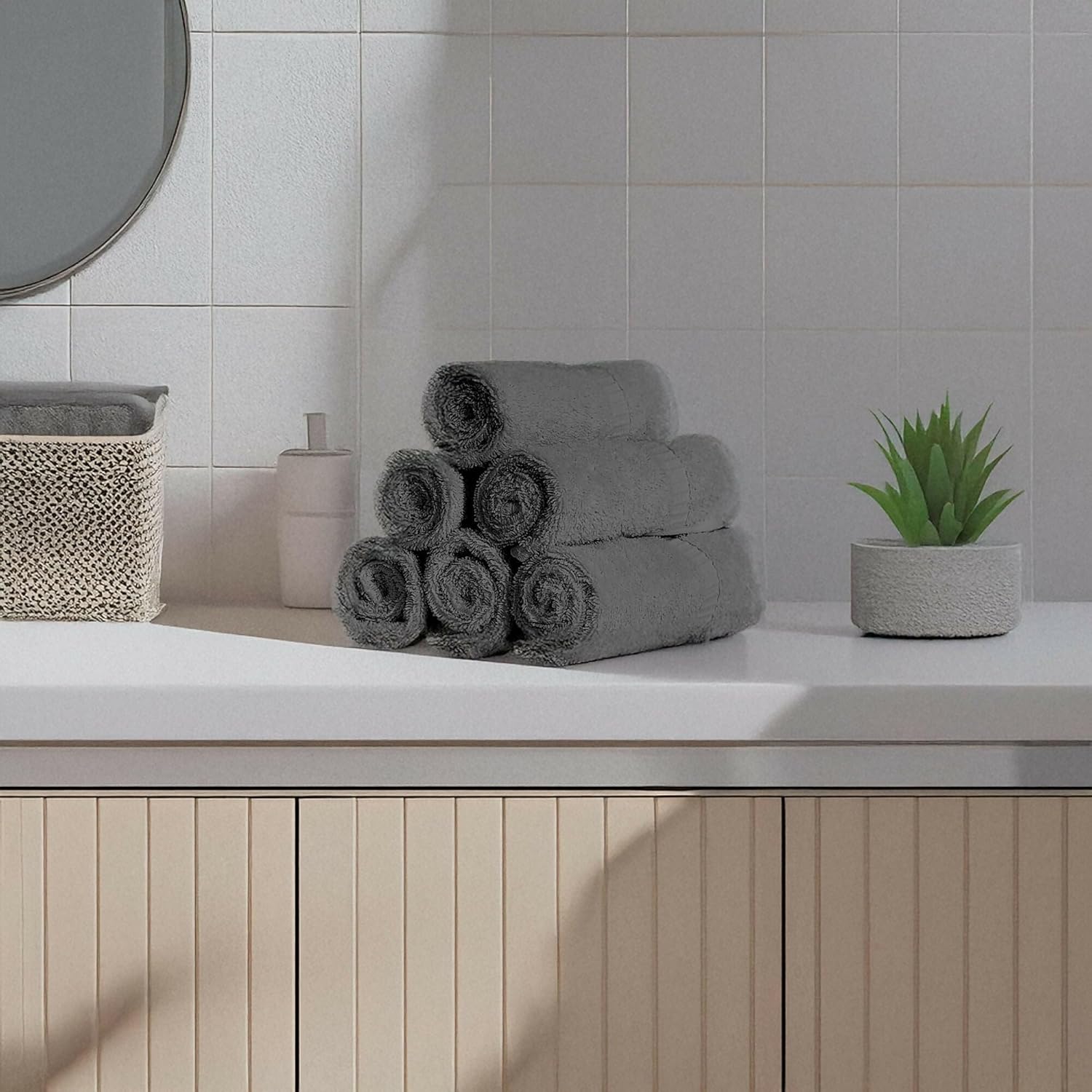 Luxurious 100 Turkish Washcloth Set Ultra Soft Quick Drying