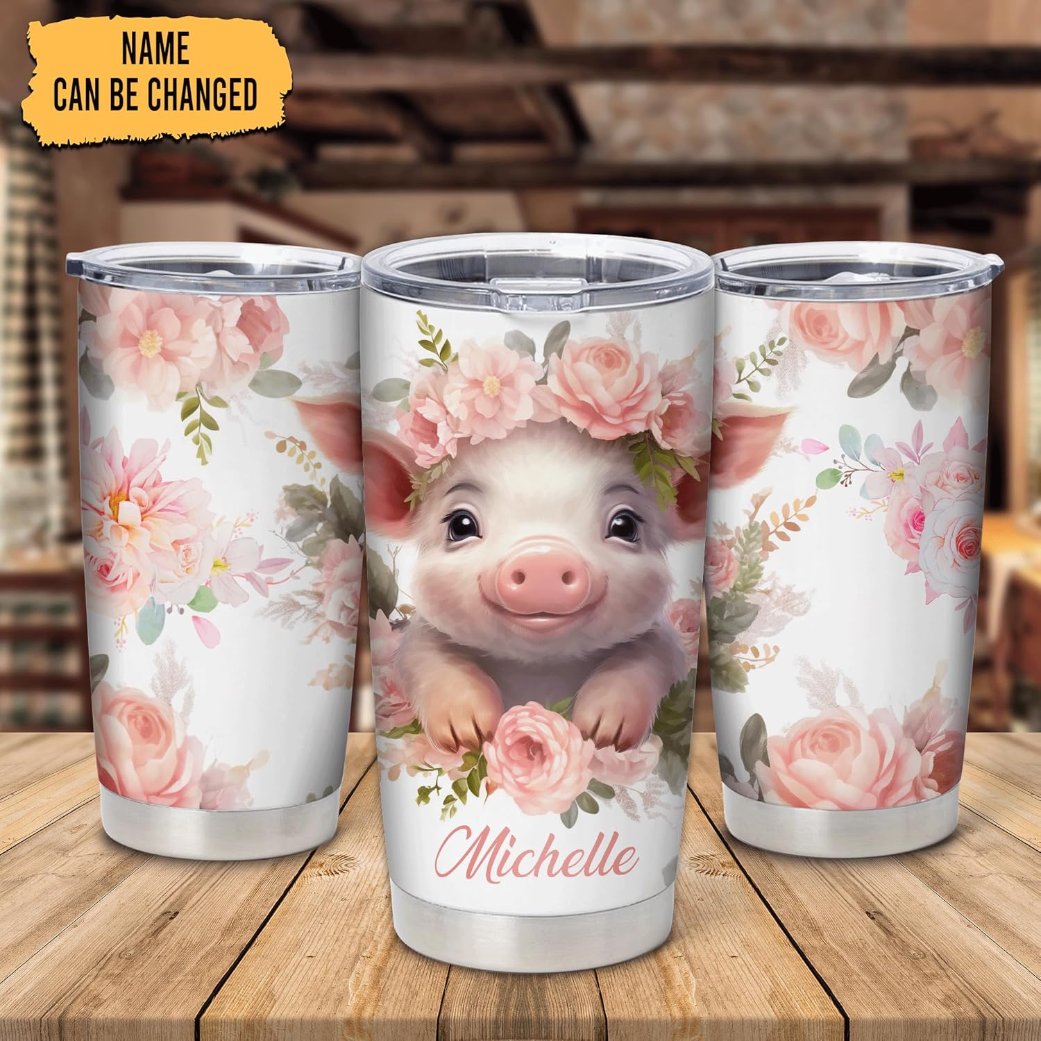 Hyturtle Personalized Stainless Steel Tumbler with 20oz Capacity