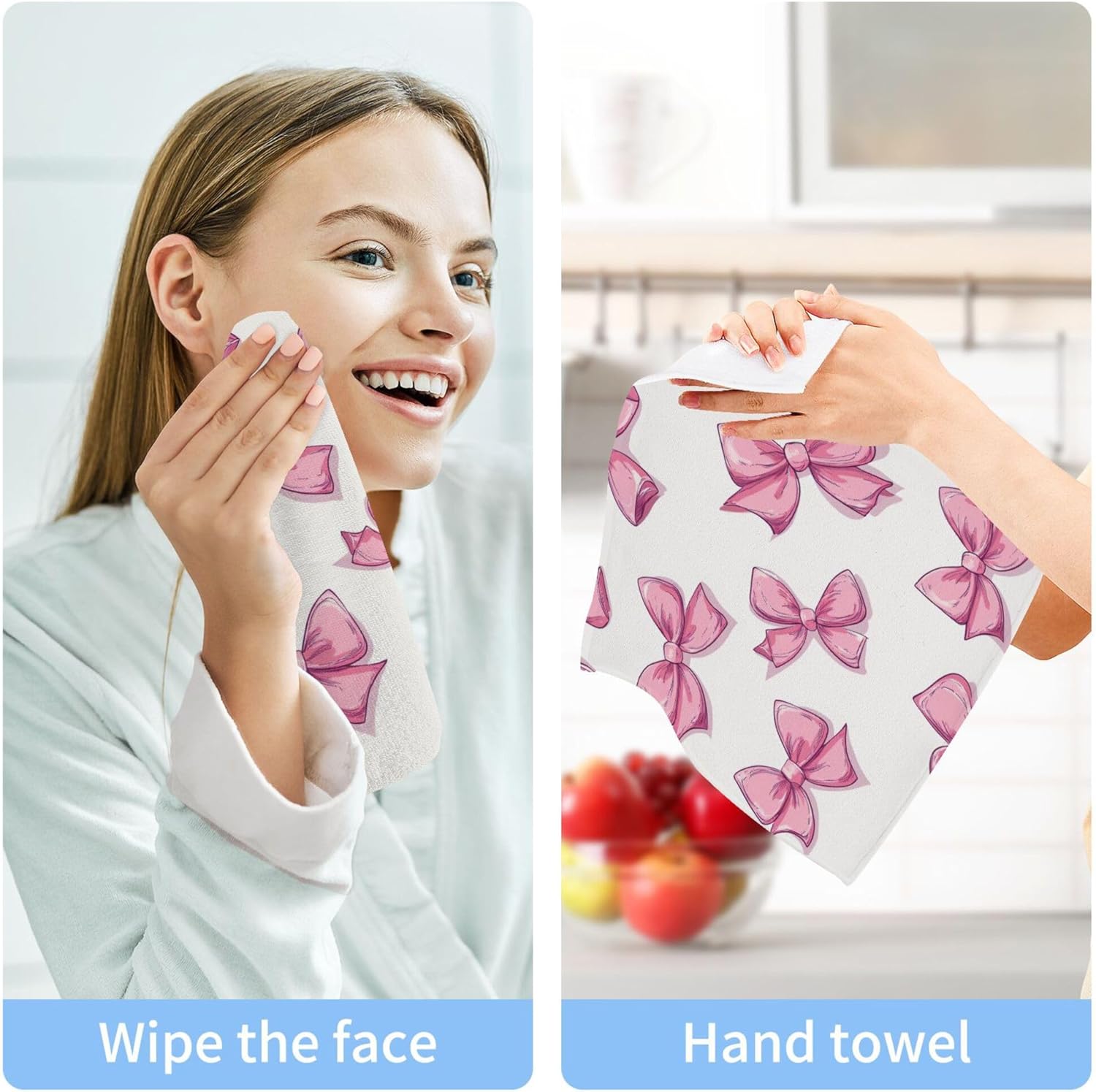 Fast-Drying Portable Xigua Washcloth Set for Kitchen Bathroom and Spa