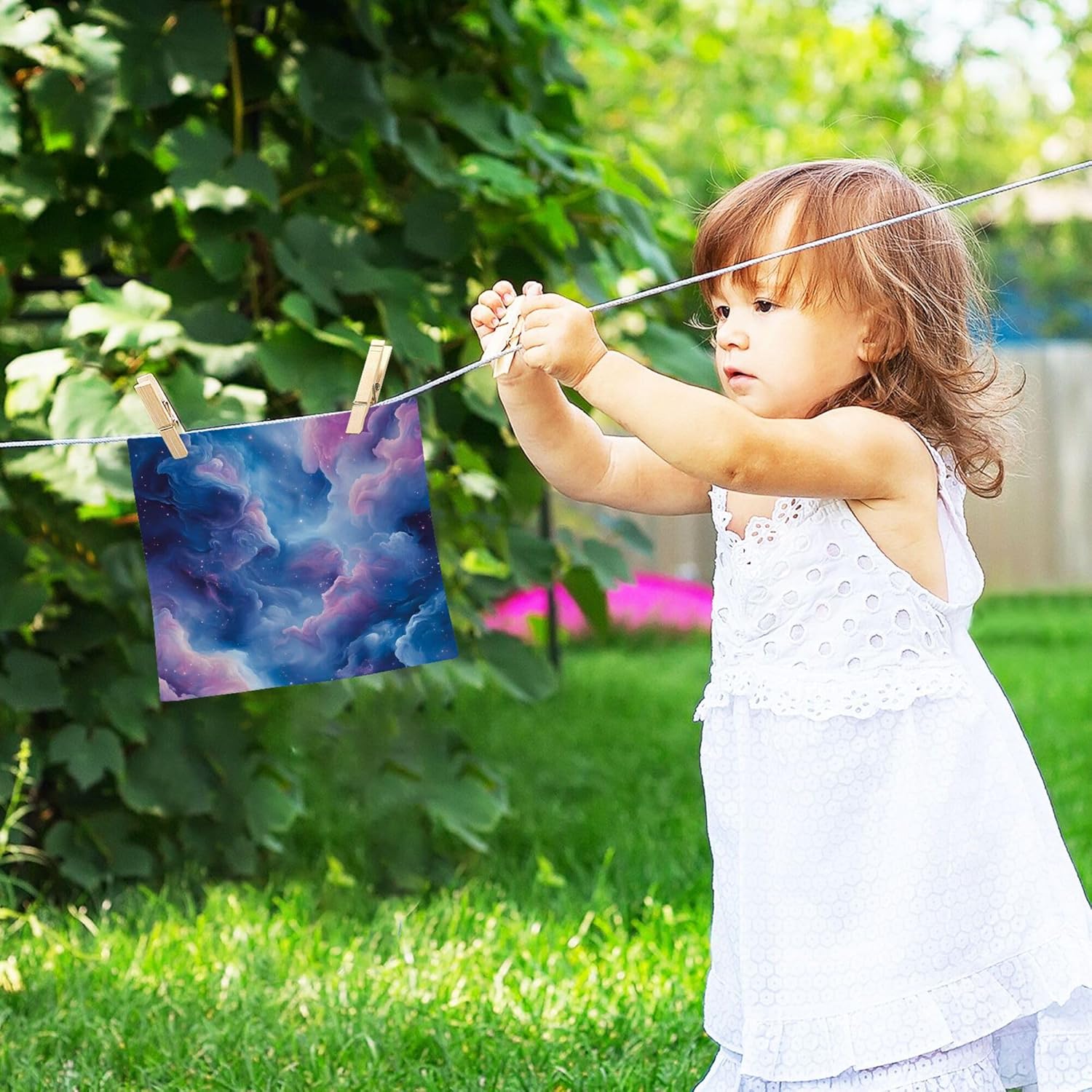 Vibrant Nebulae Washcloth Set
