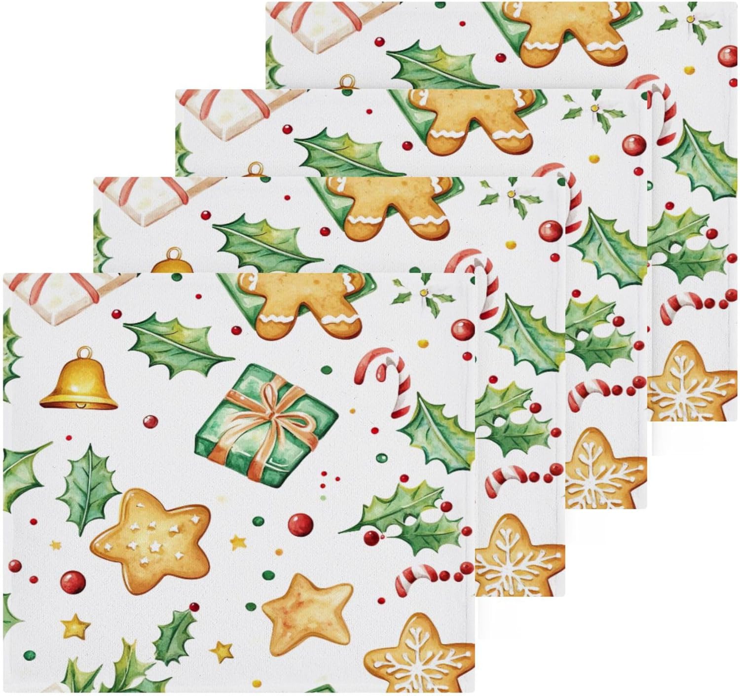Xigua Christmas Washcloth Trio