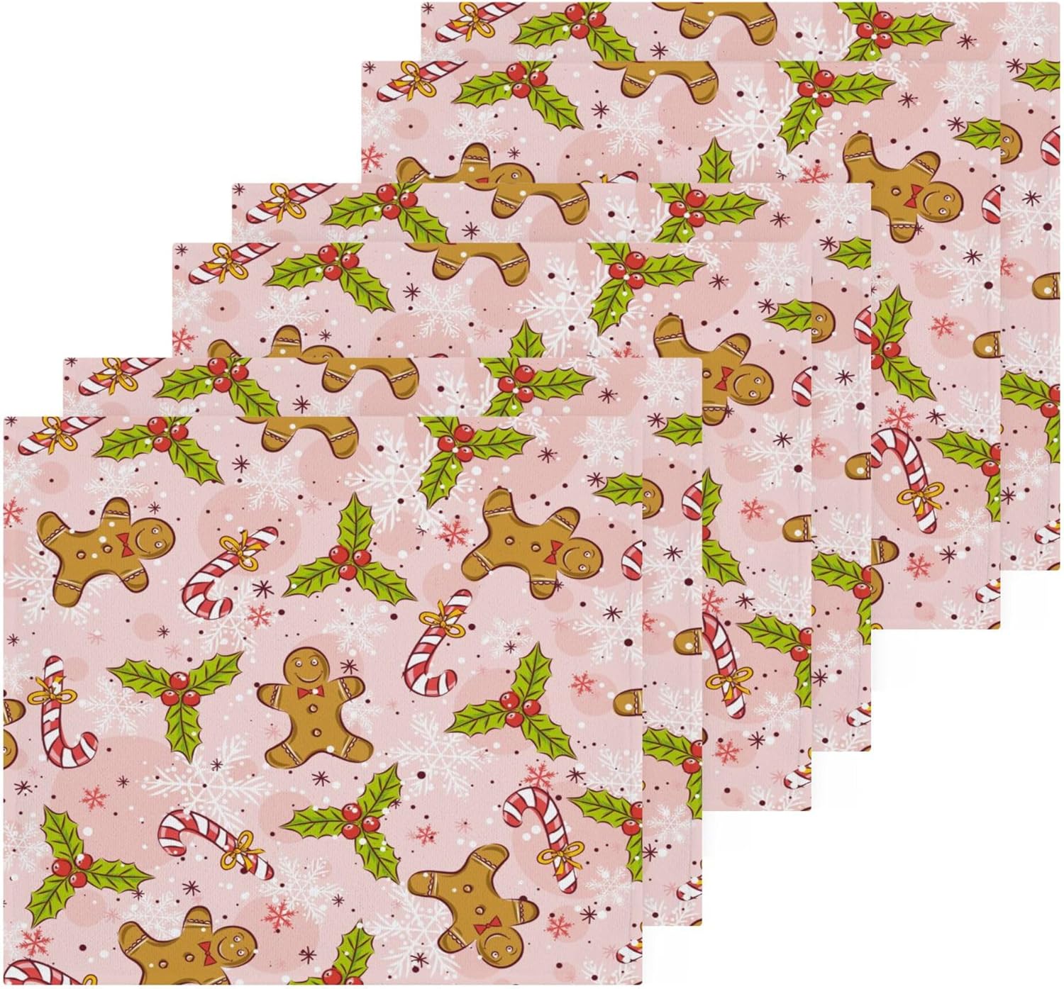 Perfect Christmas Gift Gingerbread Man Washcloth Multi-Purpose 12 x 12
