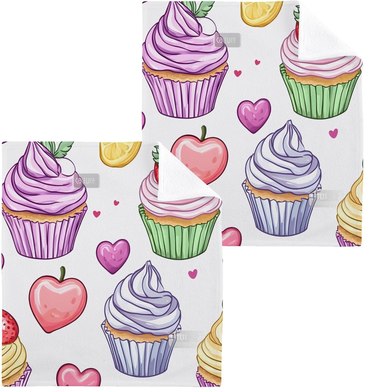 Xi gnr8 Cute Cupcakes Washcloth Set