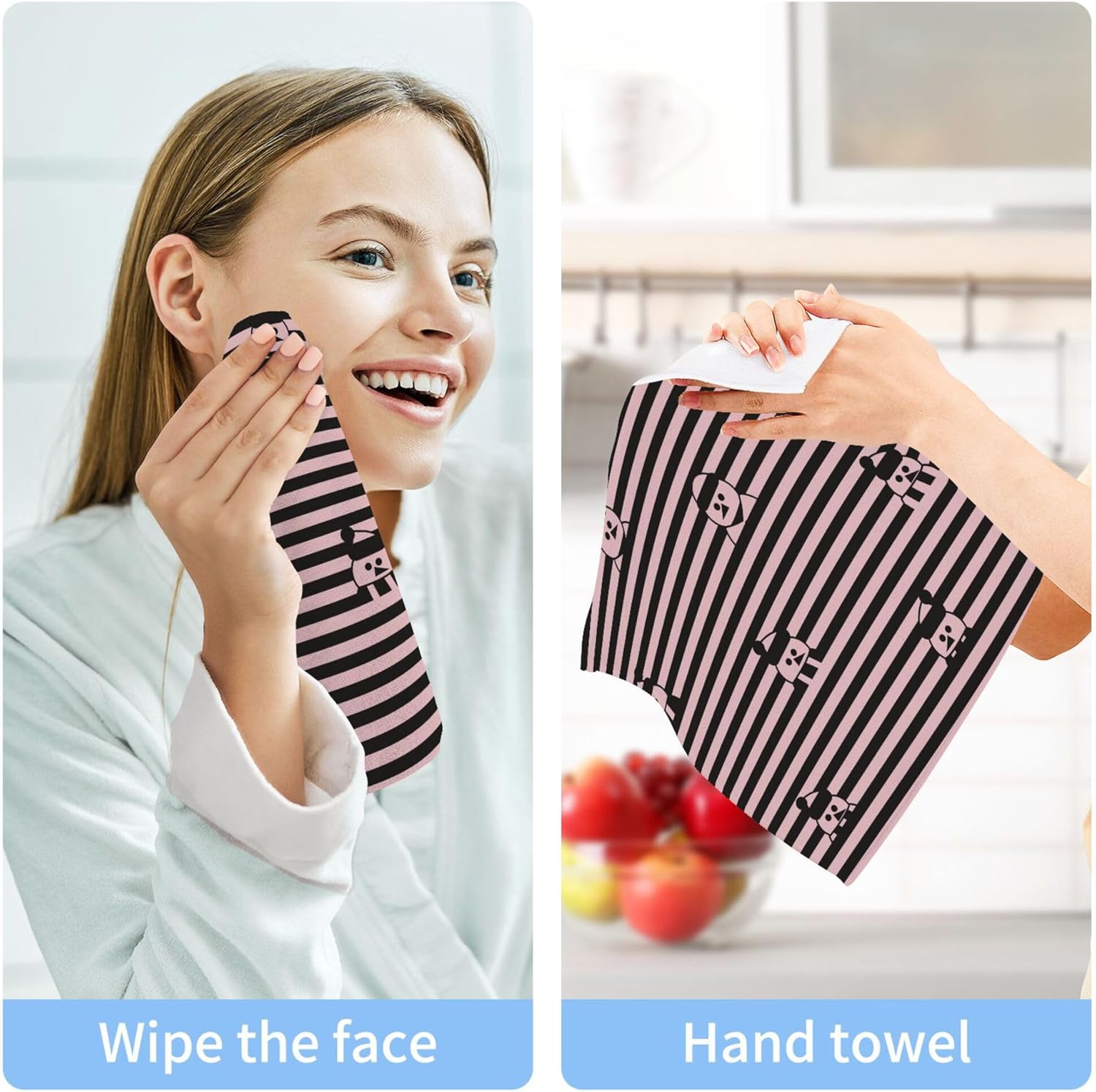 Xigua Christmas Snowman Washcloth Set Fast Drying Safe and Multi-Purpose