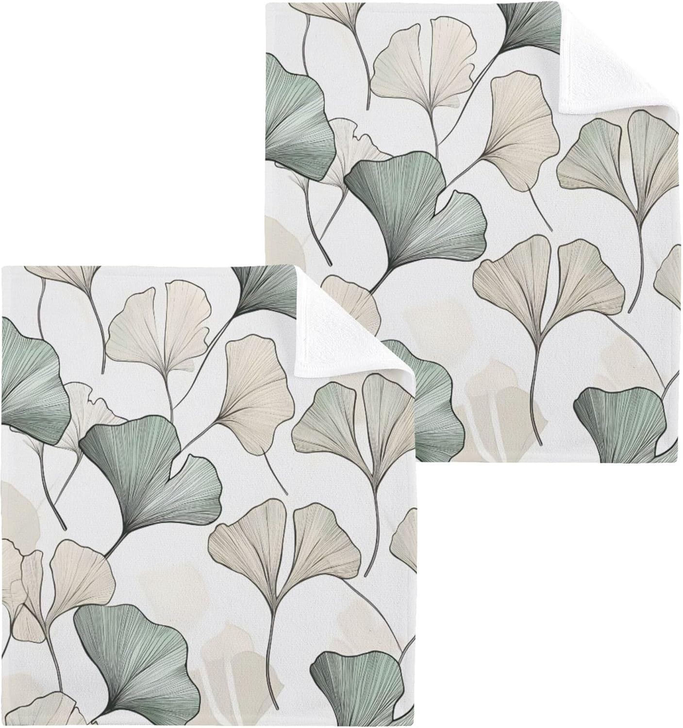 Xigua Ginkgo Washcloth Set