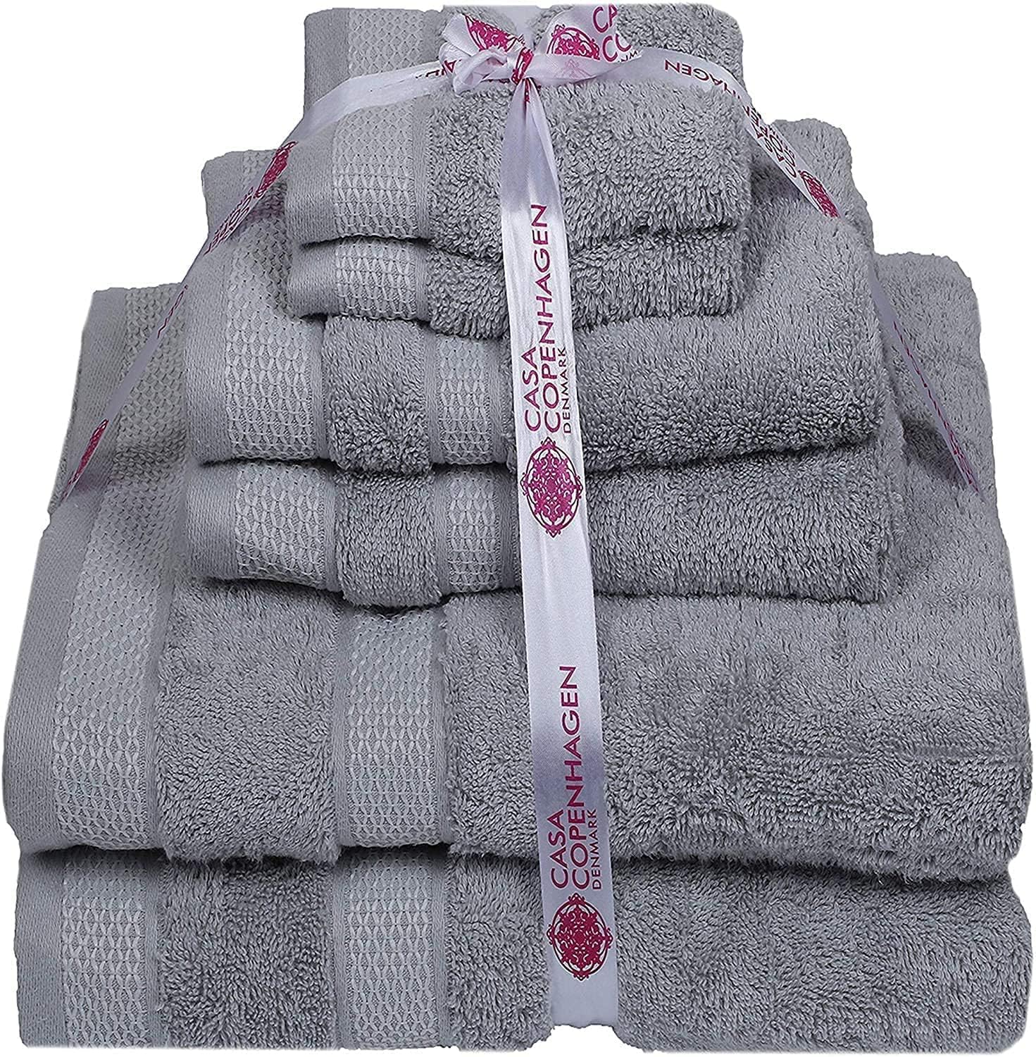 CASA COPENHAGEN Solitaire 6 Piece Towel Set