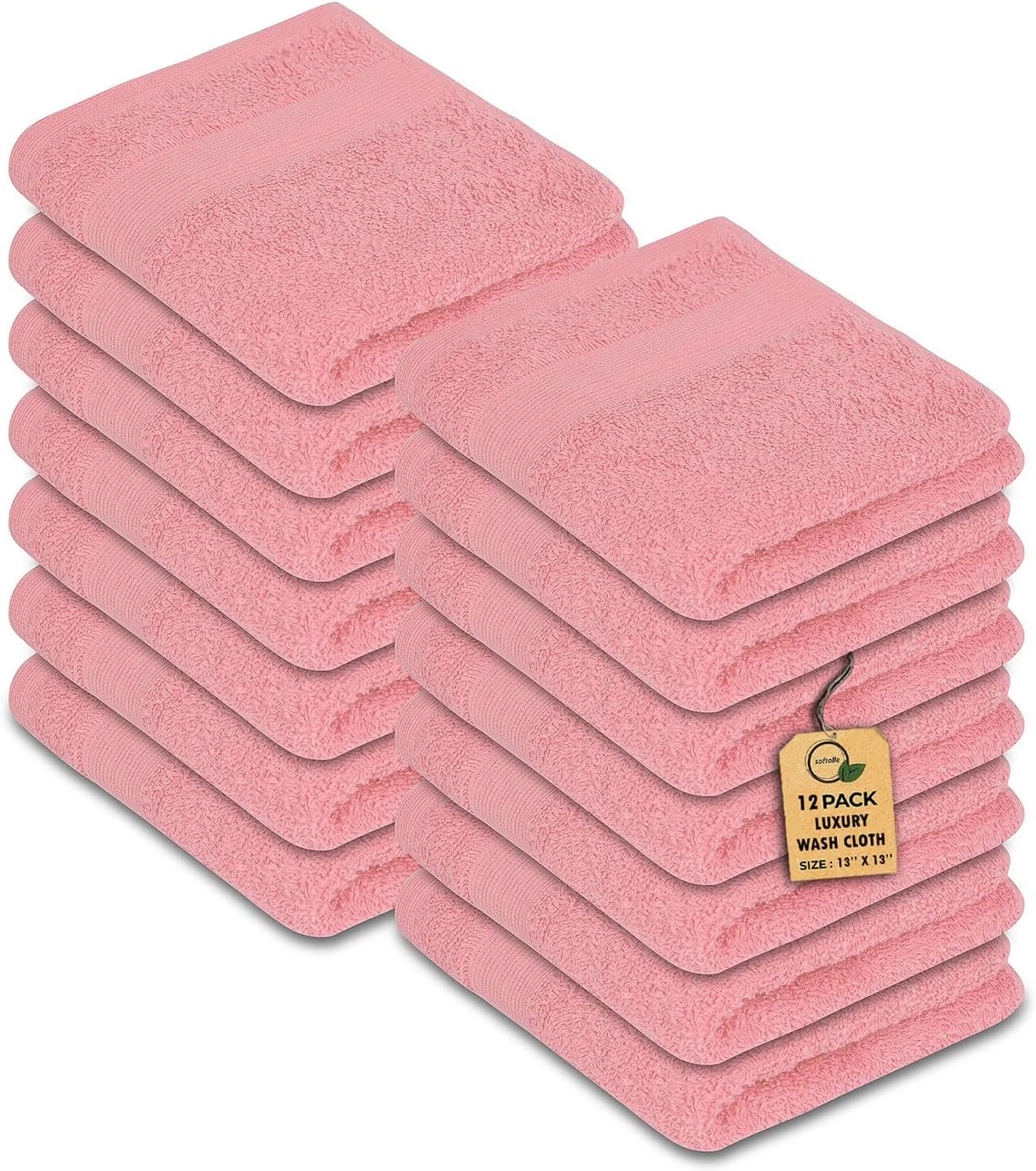 Convenience and Luxury in Every Wash Softolle Premium 13x13 Wash Cloths