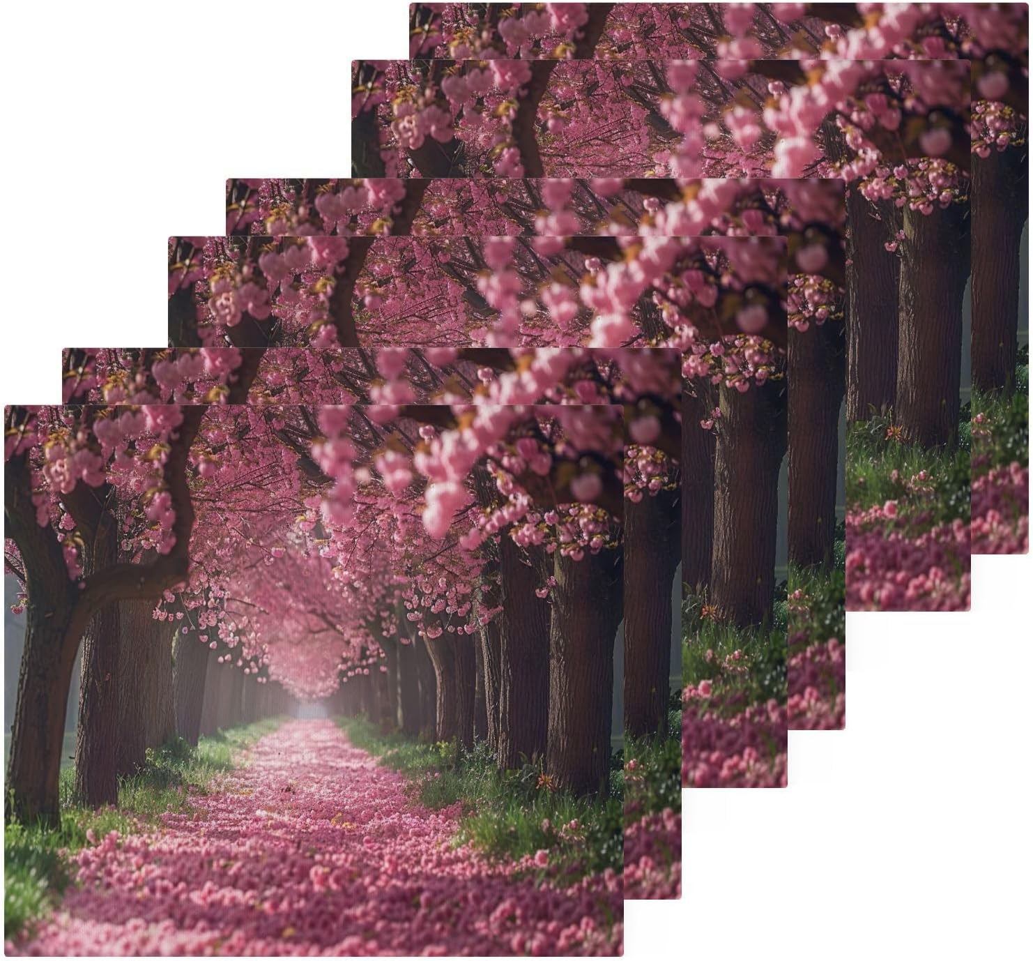 YETTASBIN Cherry Blossoms Washcloths 2 Pack 1