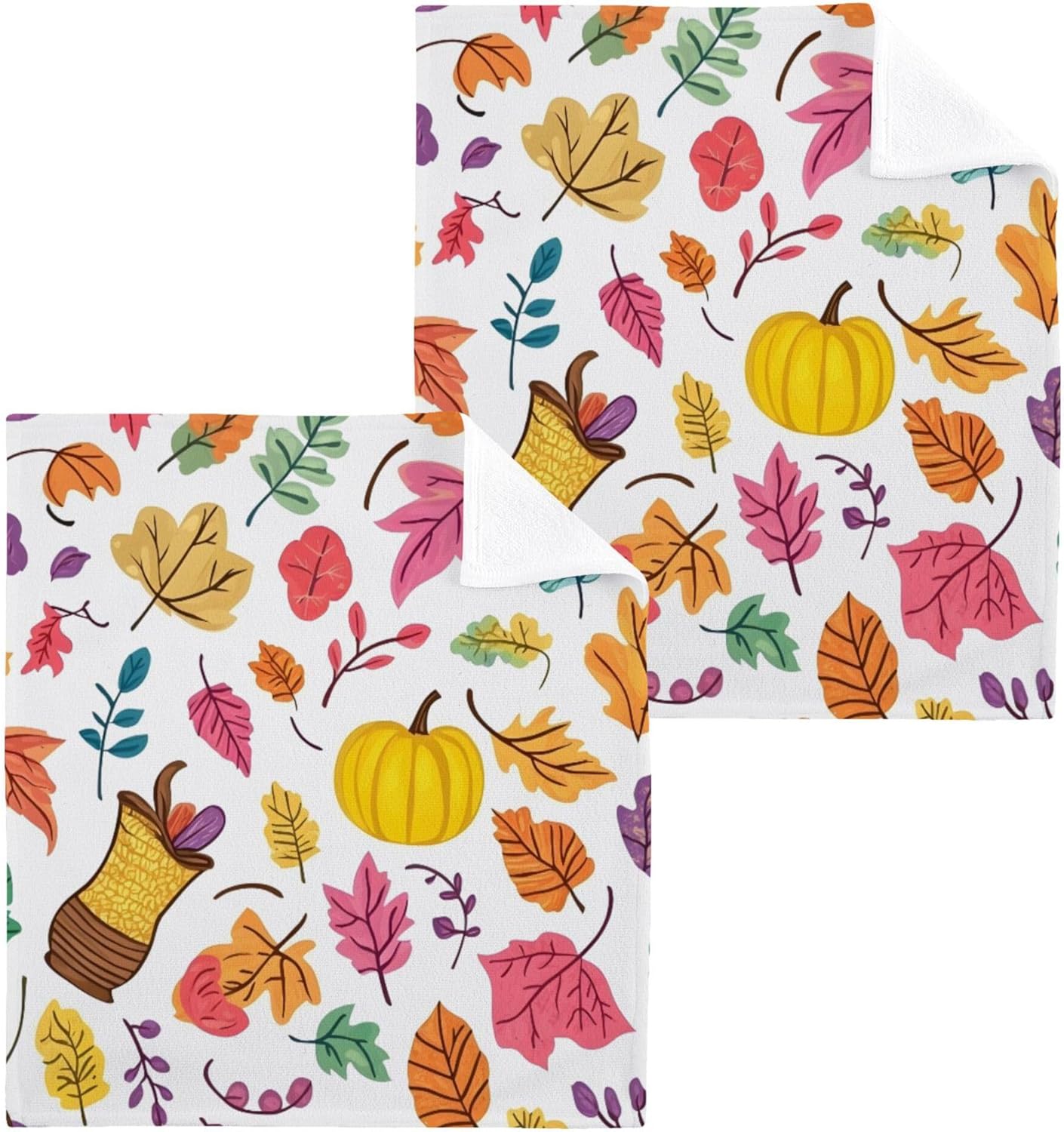Xigua Autumn Leaves Washcloth Set Ultimate Choice