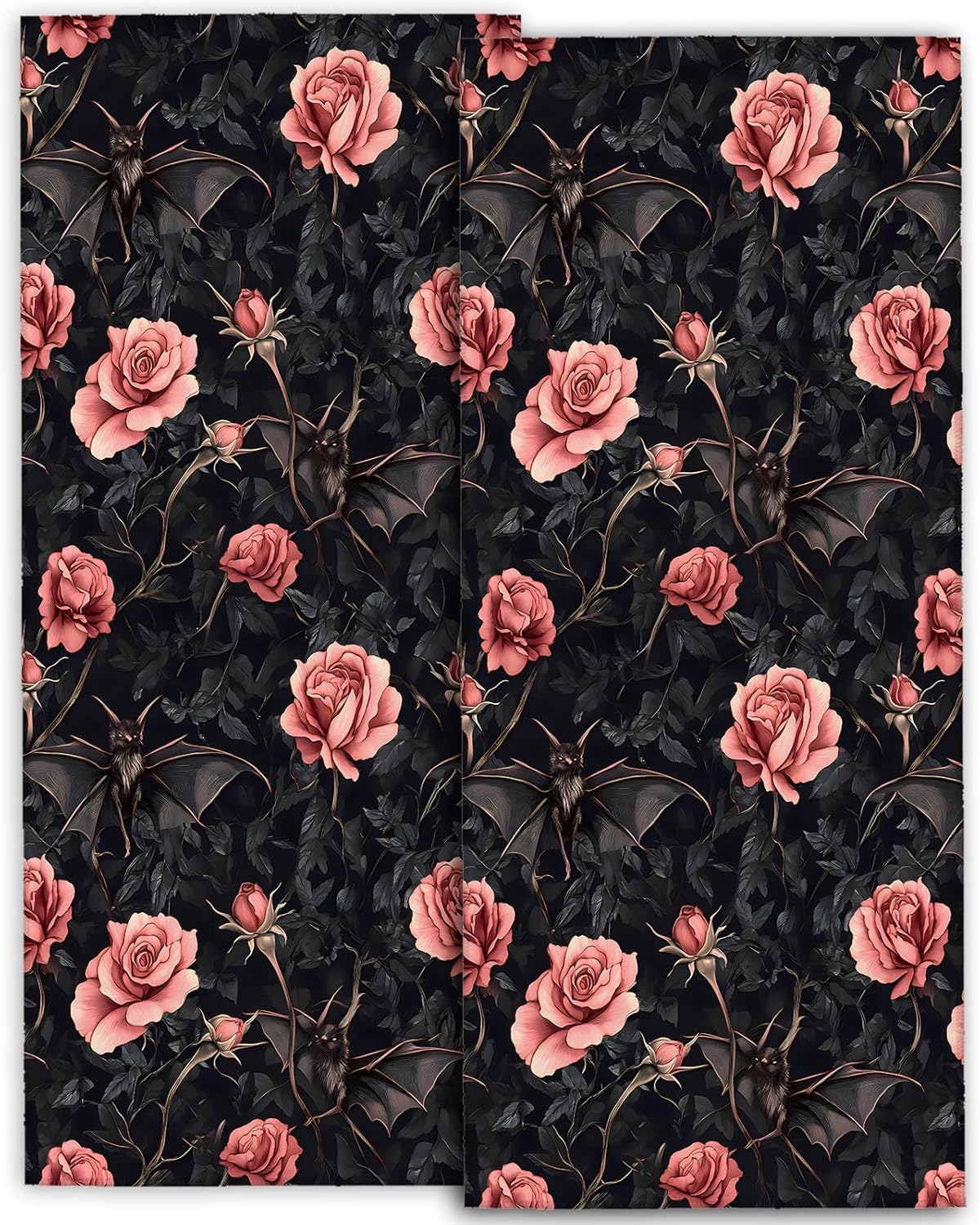 Amprey Gothic Rose 2-Pack Hand Towels