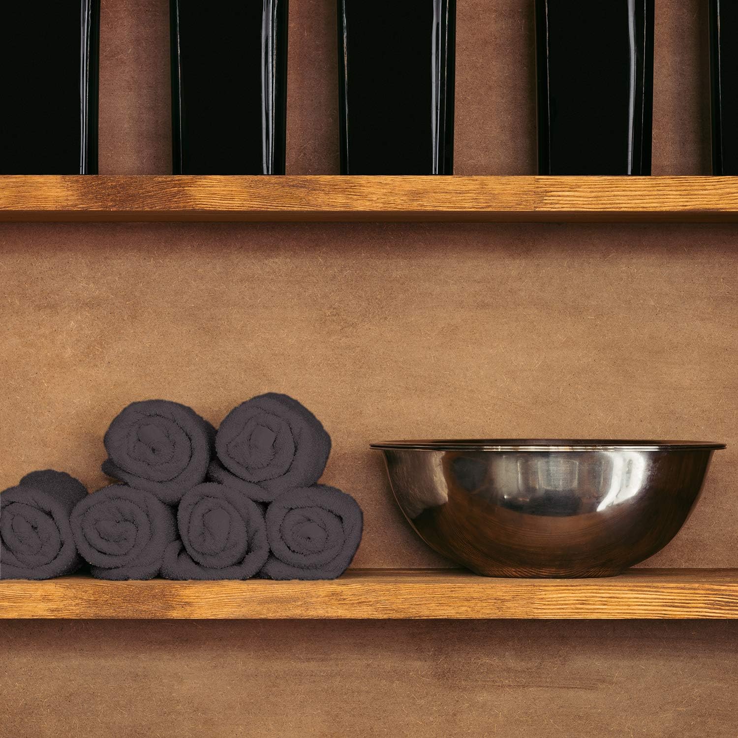 Bleach-Proof Salon Towels 12-Pack Eco-Friendly Hair Stylist Towels