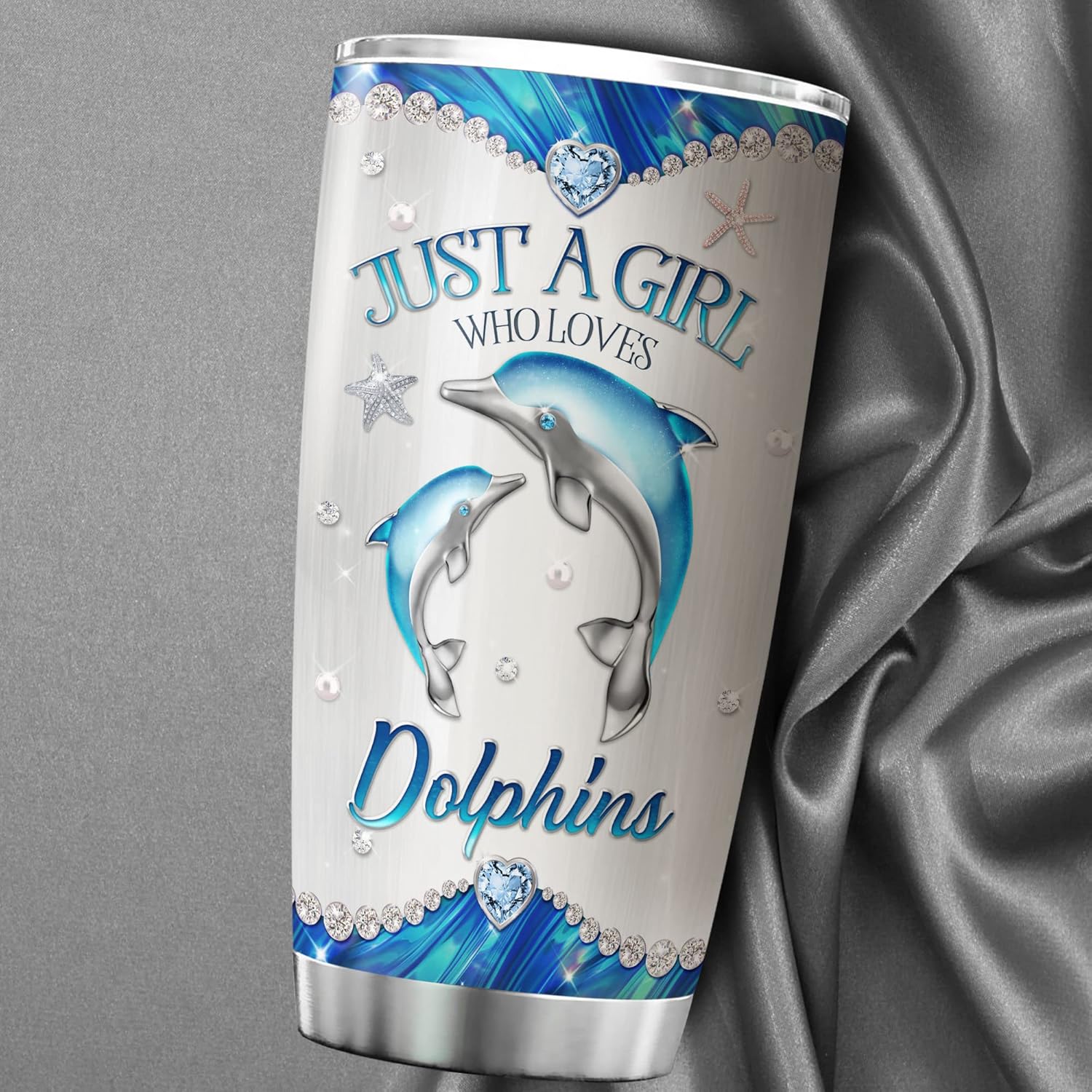 ZOXIX Personalized Dolphin Tumbler 20oz