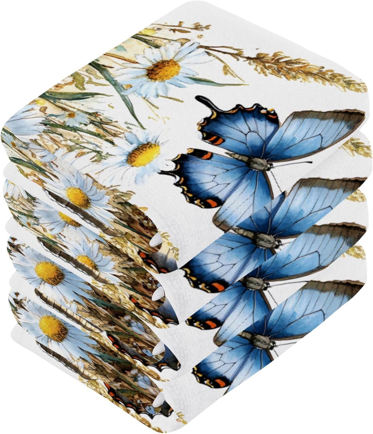 Xigua Wildflowers Fast Drying Washcloth Set