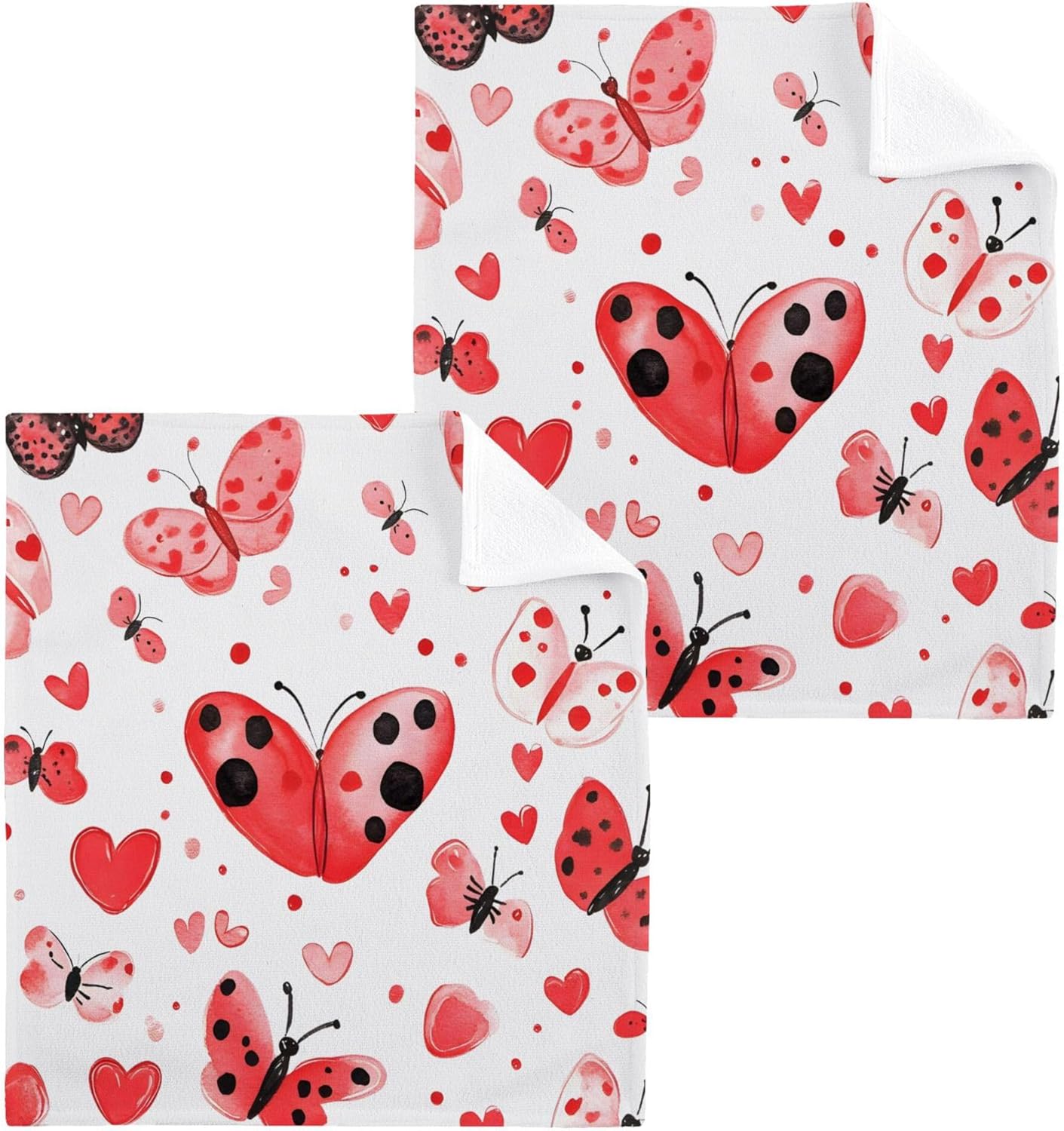 Valentines Day Love Washcloth Set