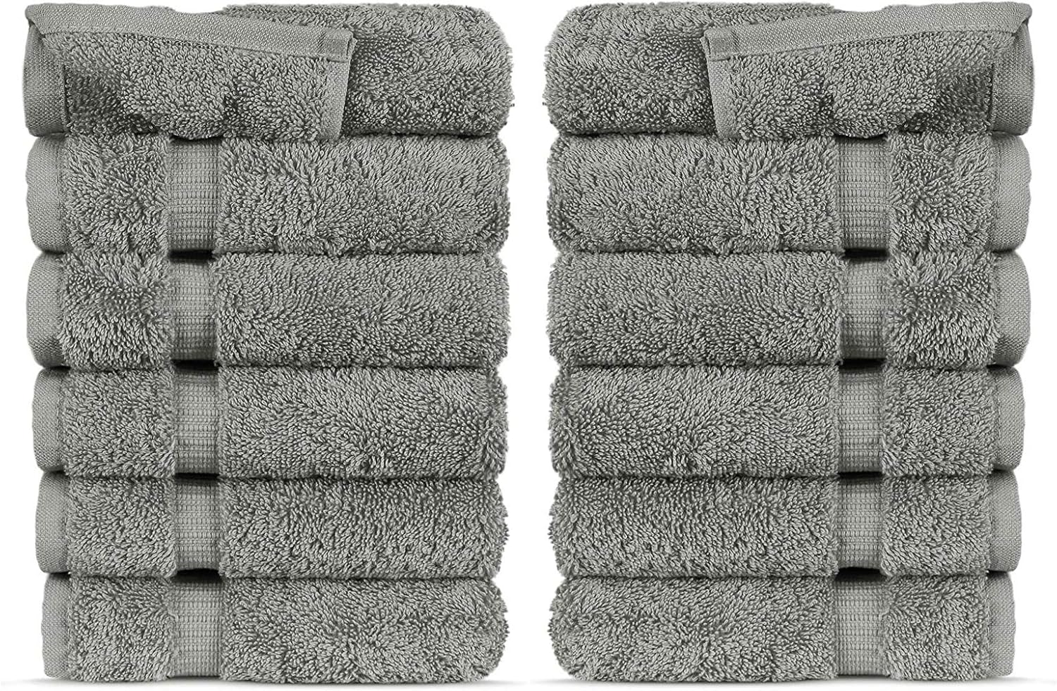Get 12 Luxury Turkish Washcloths Set Soft Durable -FTB Collection
