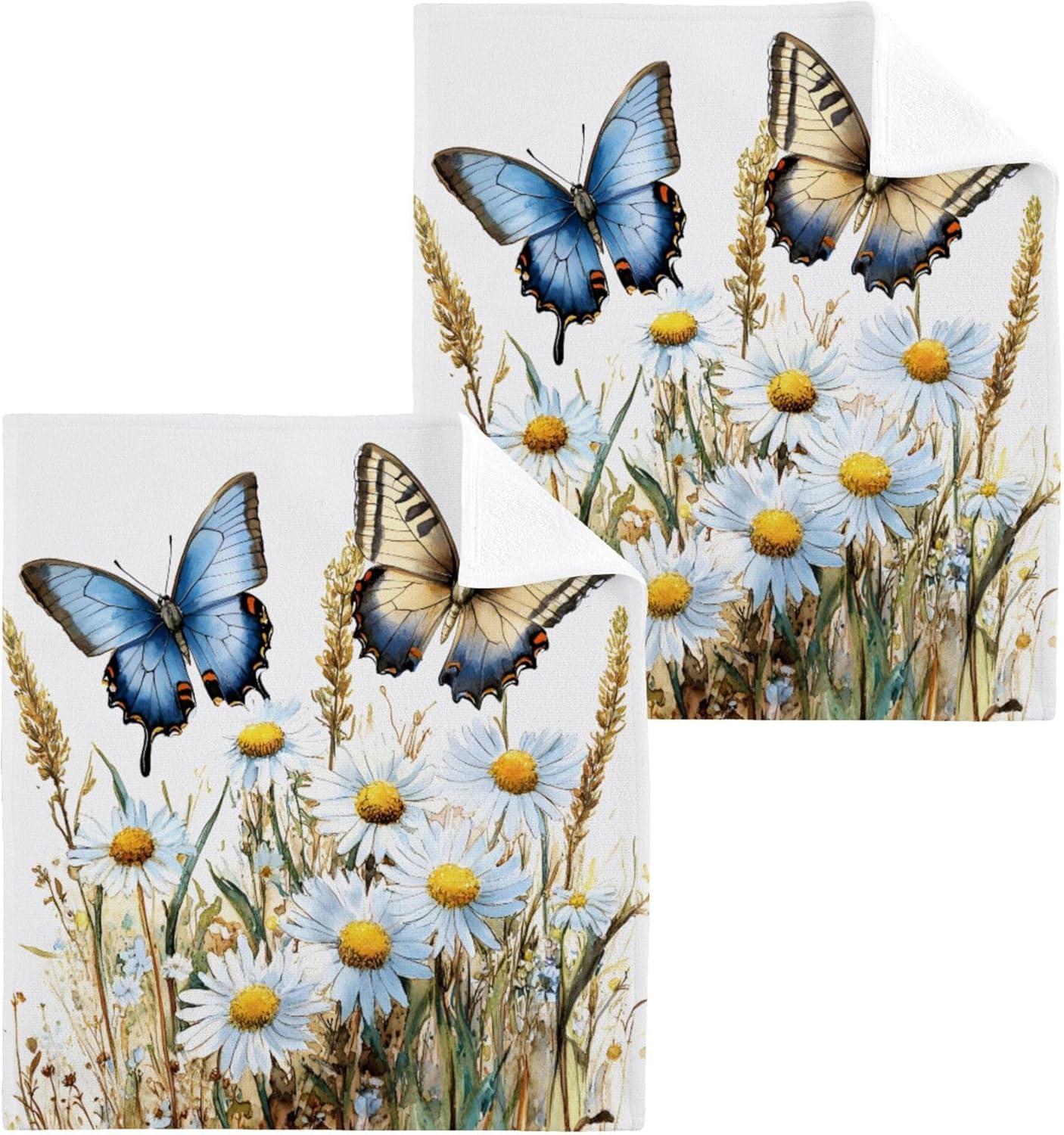 Xigua Wildflowers Fast Drying Washcloth Set