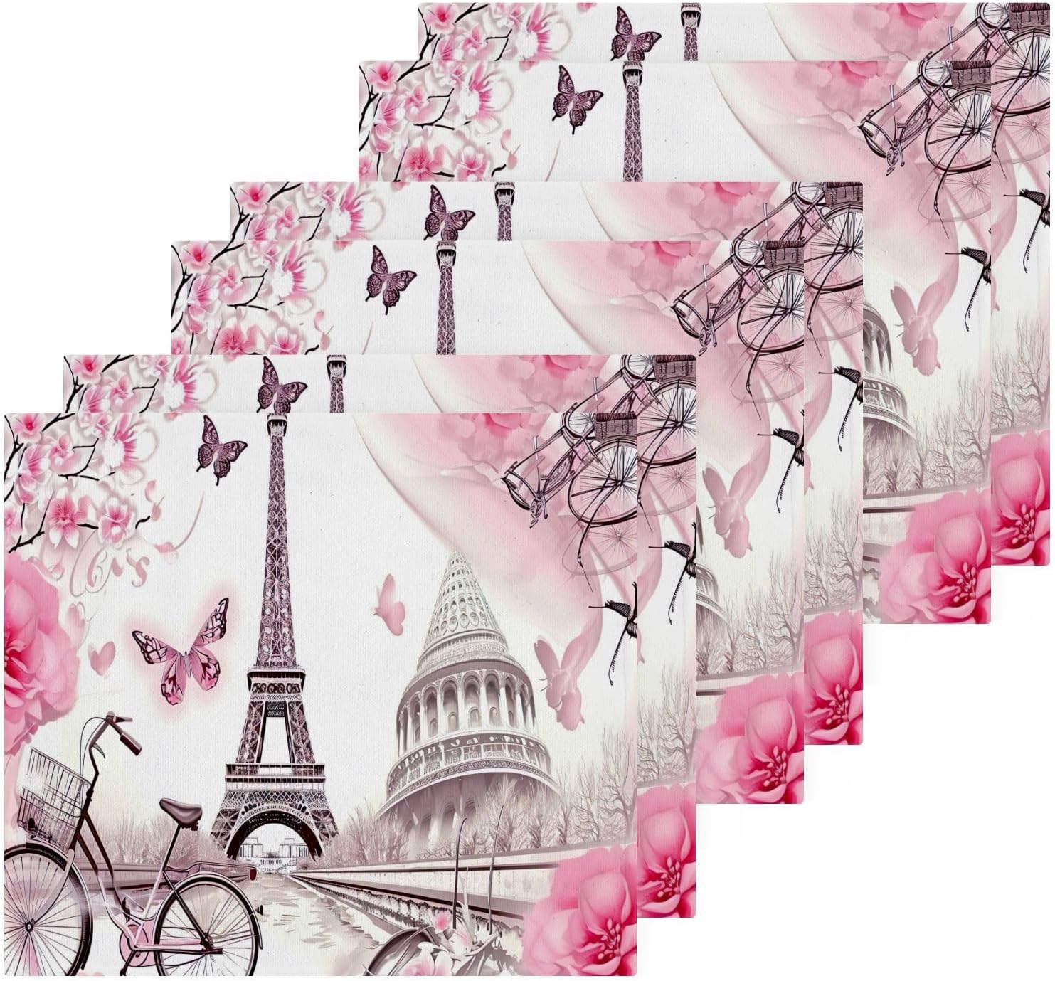 YETTASBIN Eiffel Tower Washcloths 2 Pack