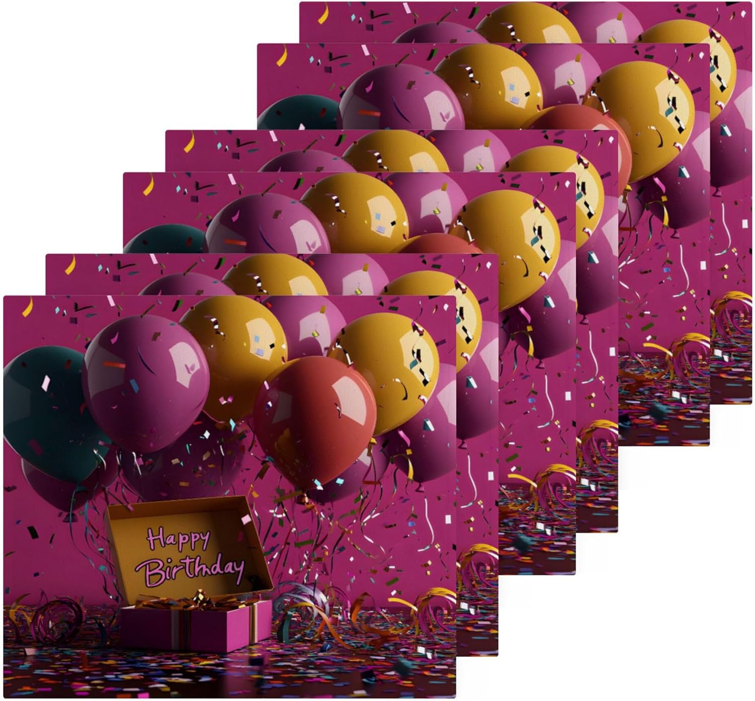 Colorful Balloon Washcloths