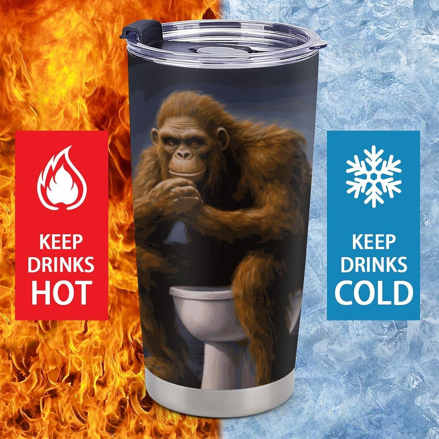 Bigfoot 20oz Insulated Stainless Steel Tumbler with Lid