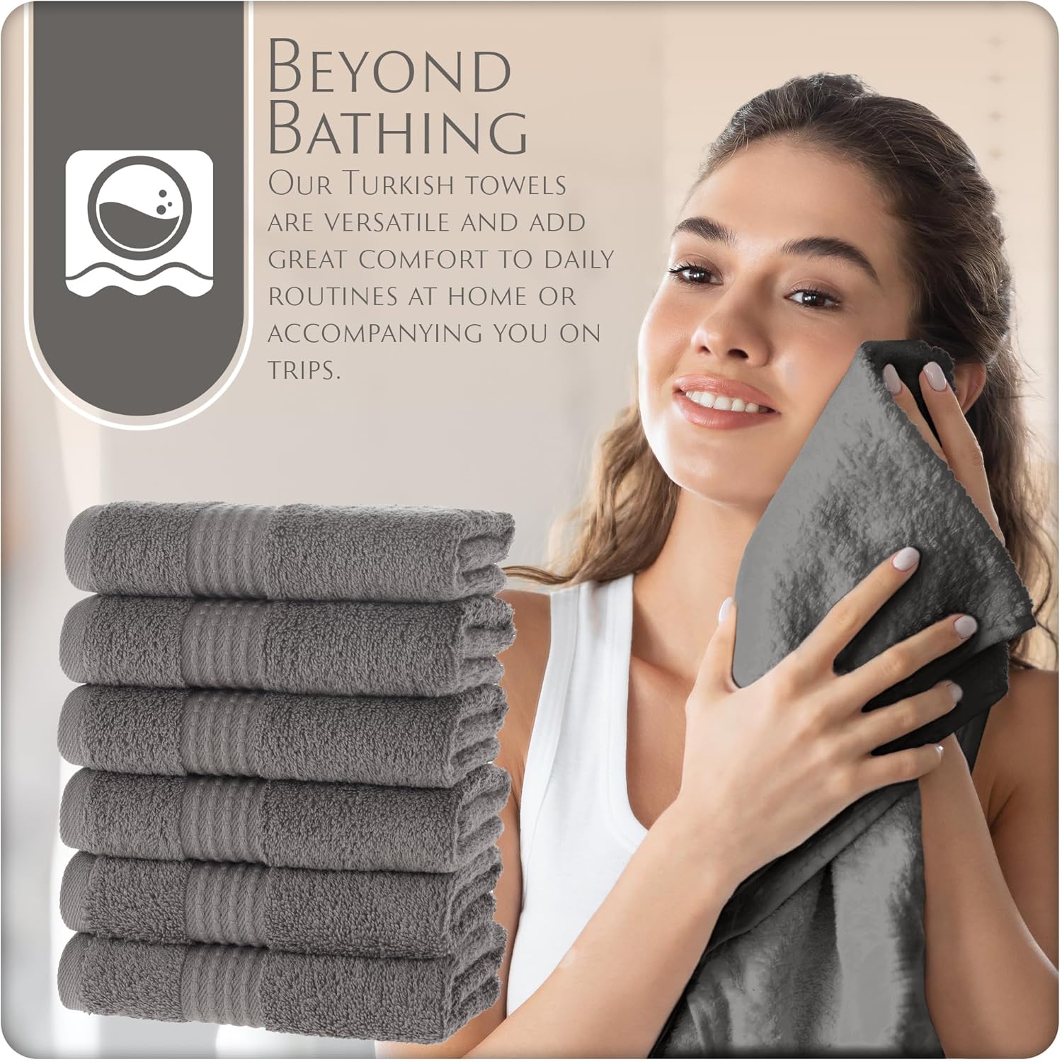 MAURA Washcloth Set Luxury 10x10