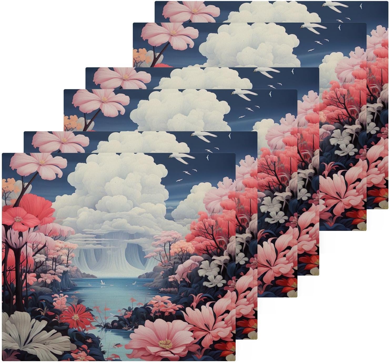 Beautiful Flower Washcloth Set